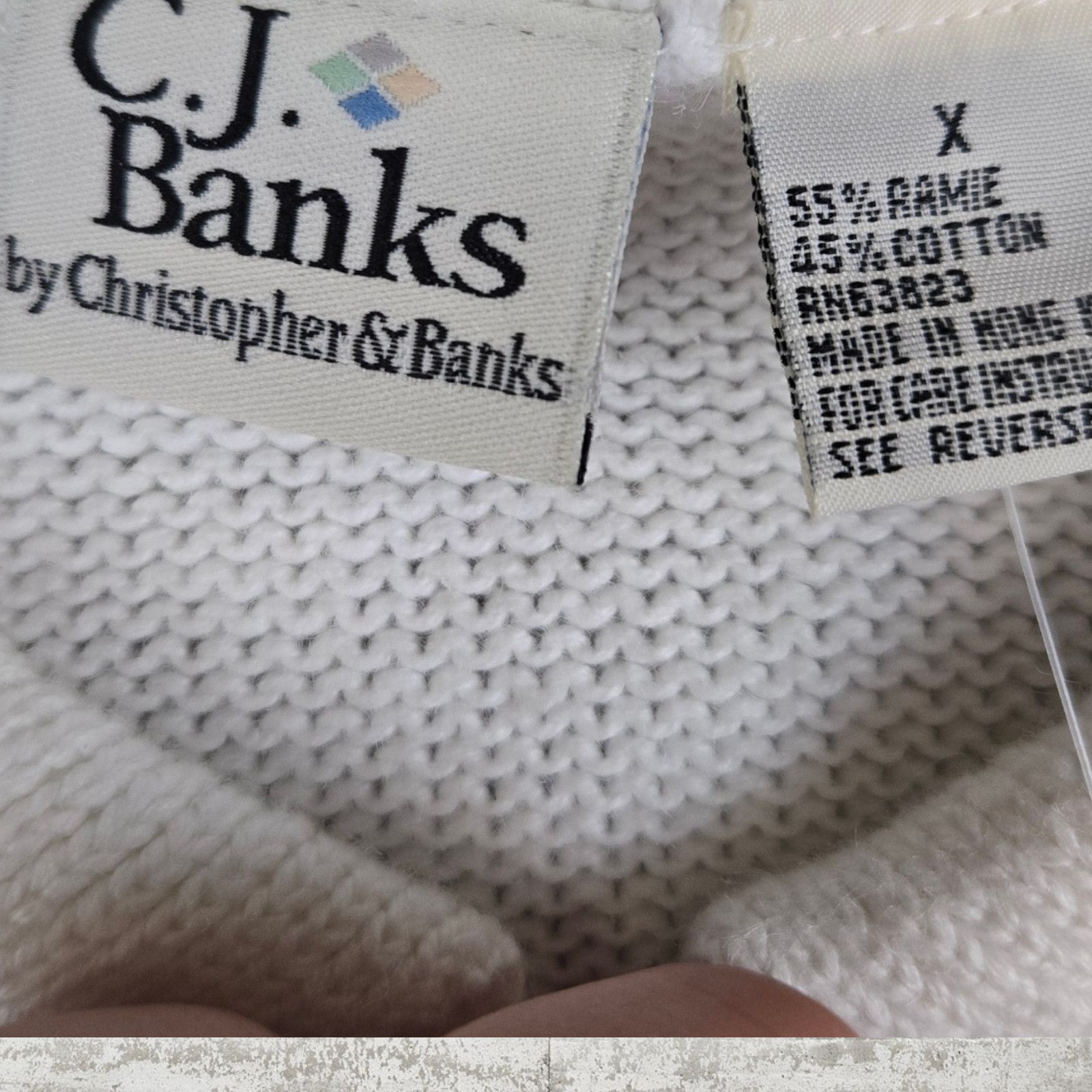 Vintage Y2K Periwinkle White Striped Zip Up Sweater Size 14W Size XL / US 12-14 / IT 48-50 - 7 Thumbnail