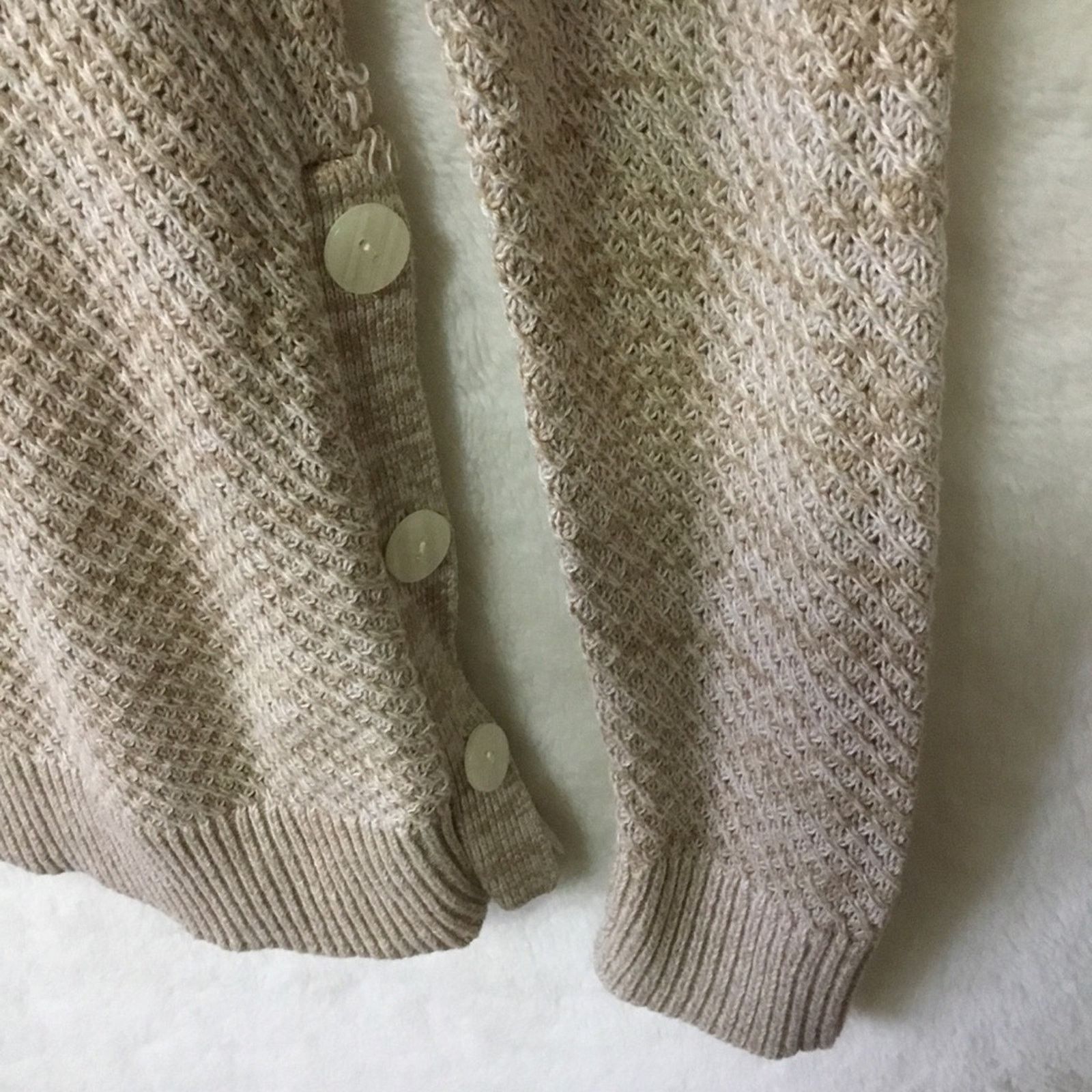 Ann Taylor Ann Taylor Light Brown Side Button Sweater Size S / US 4 / IT 40 - 5 Thumbnail