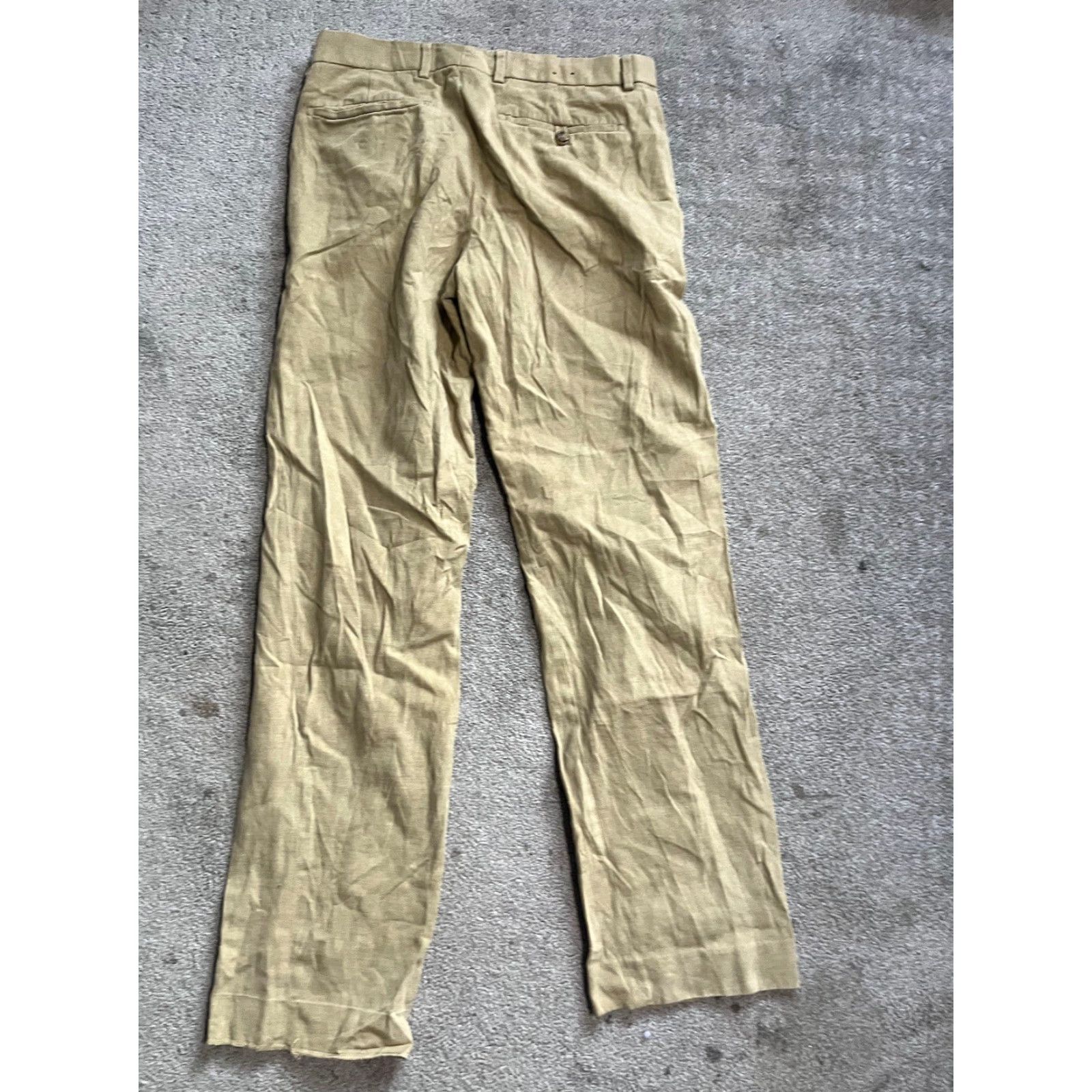 Banana Republic VINTAGE Banana Republic Pants Mens Flat Front 32x34 Khaki Y2K Fit Size US 32 / EU 48 - 3 Thumbnail