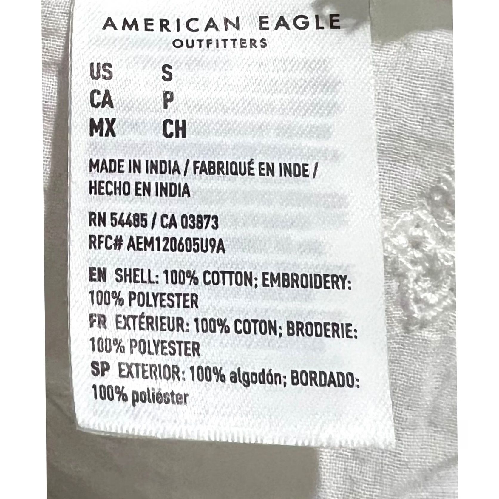 American Eagle Outfitters American Eagle Women's S White Cotton Gauze Smocked Mini Dress Fairy Casual Size S / US 4 / IT 40 - 7 Thumbnail