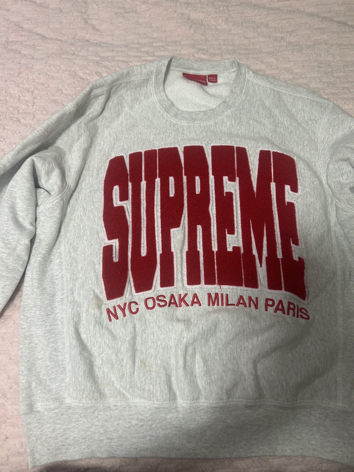 Supreme Cities Arc Crewneck (FW21) - $158