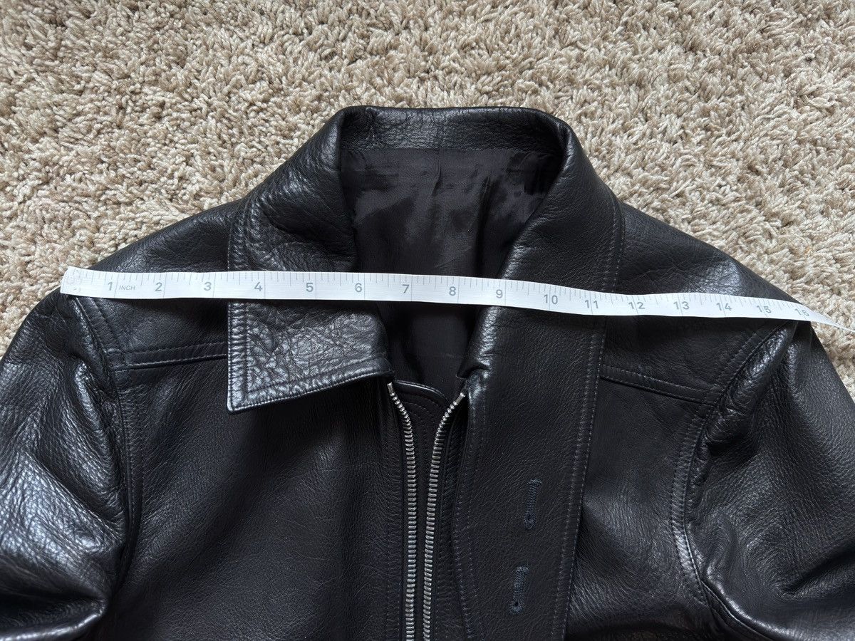 Rick Owens Black Leather Glitter Trench Jacket SS18 Dirt Size US M / EU 48-50 / 2 - 9 Thumbnail