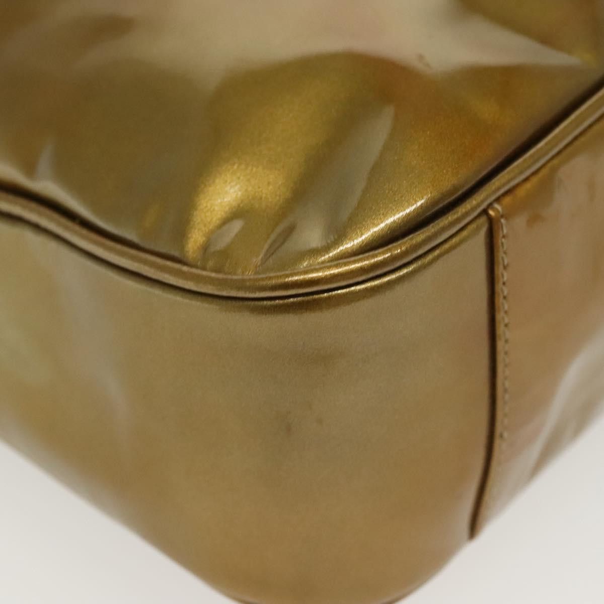 Gucci GUCCI Bamboo Hand Bag Patent Leather Beige Gold 001 1014 Size ONE SIZE - 12 Thumbnail