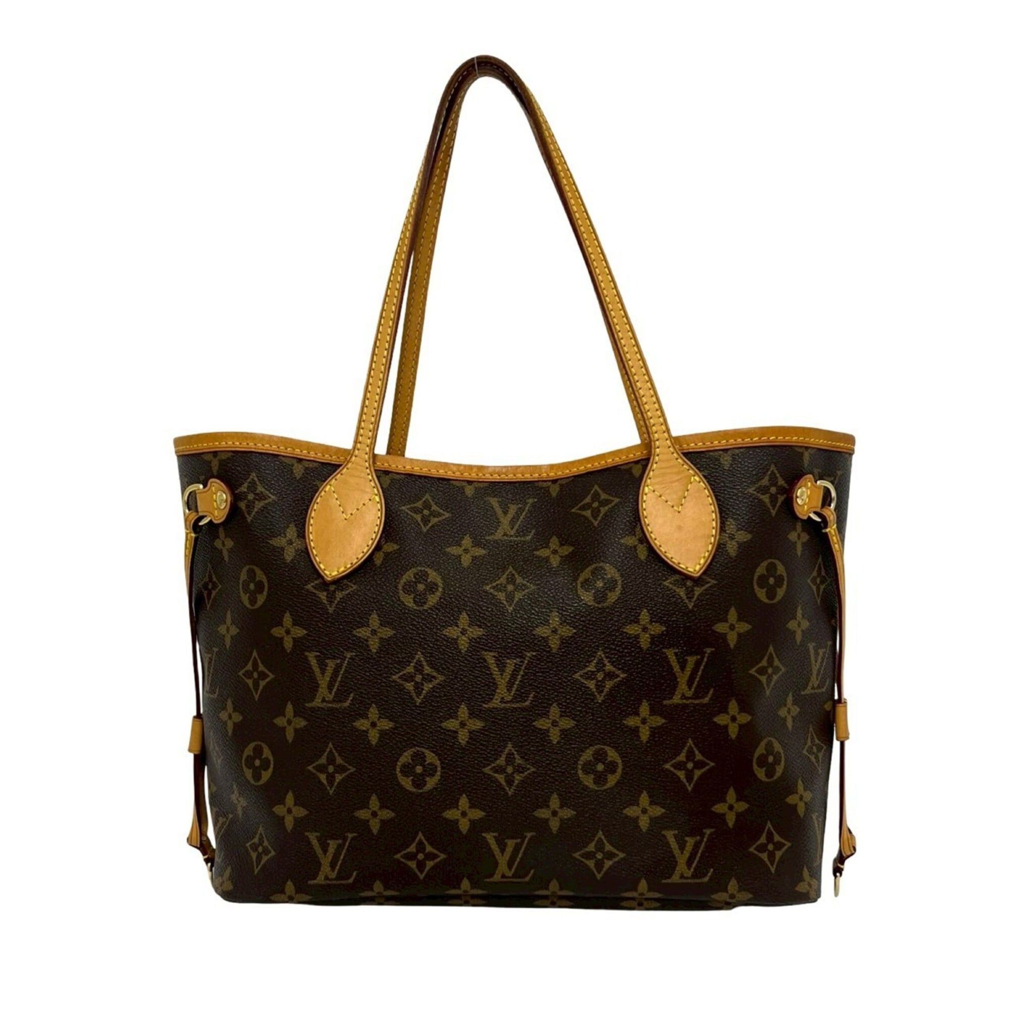 Louis Vuitton LOUIS VUITTON Neverfull PM Monogram Leather Tote Bag Handbag Brown 19971 Size ONE SIZE - 1 Thumbnail
