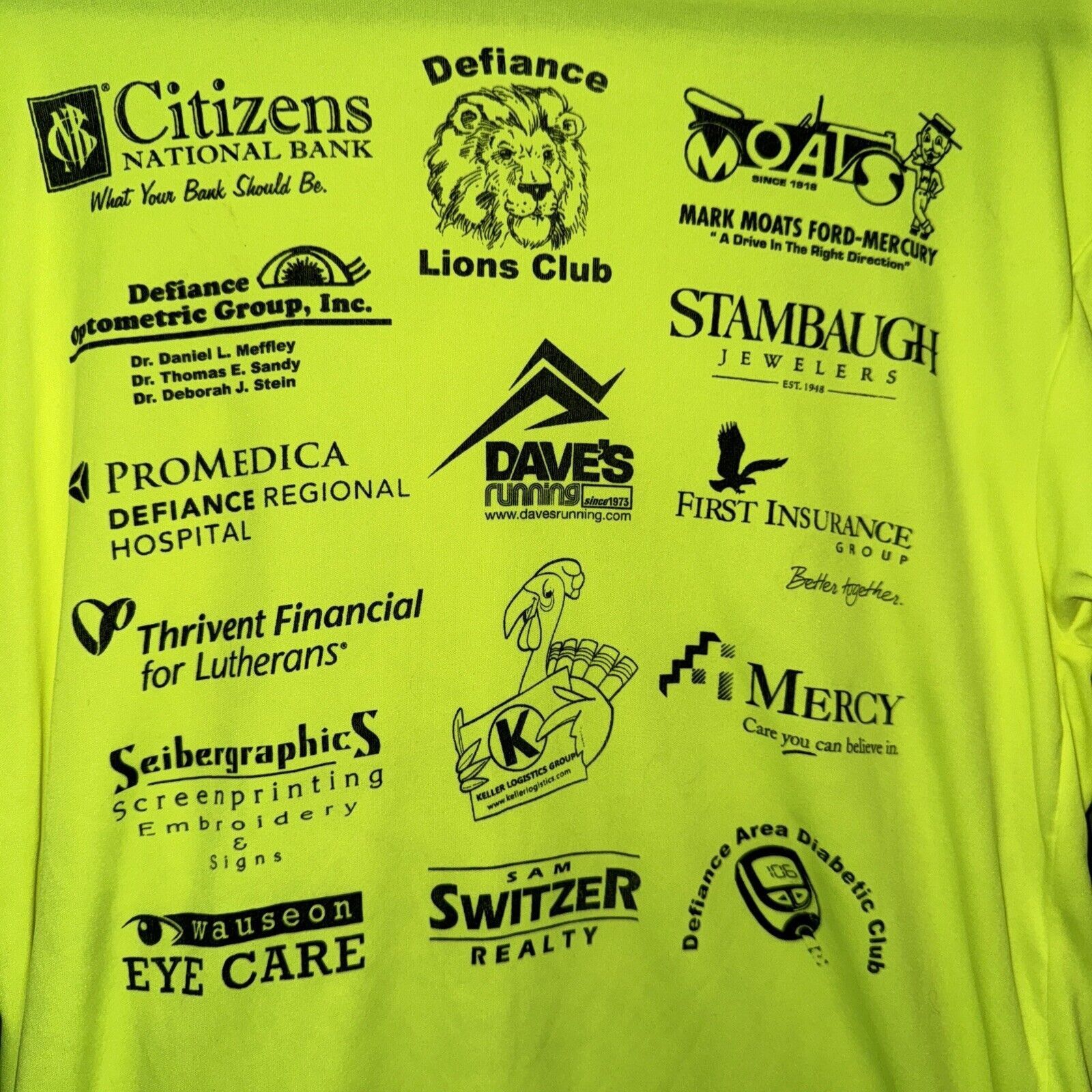 Other Turkey Trot Thanksgiving Parade Tee Shirt Medium Neon Yellow Size US M / EU 48-50 / 2 - 8 Thumbnail