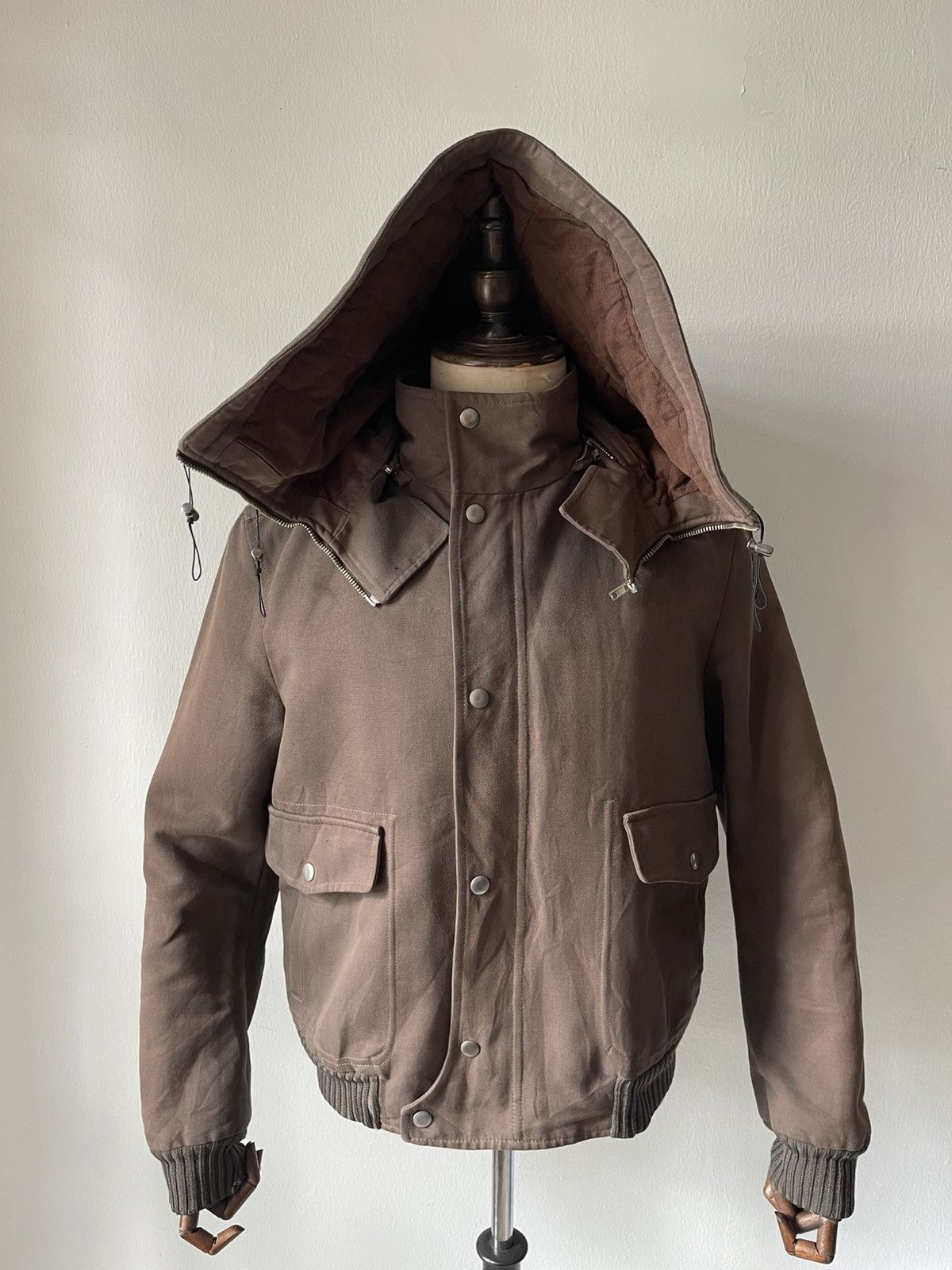 Hussein Chalayan Hussein Chalayan Hooded Bomber Jacket AW05 -"In Shadows" #98 Size US M / EU 48-50 / 2 - 2 Thumbnail