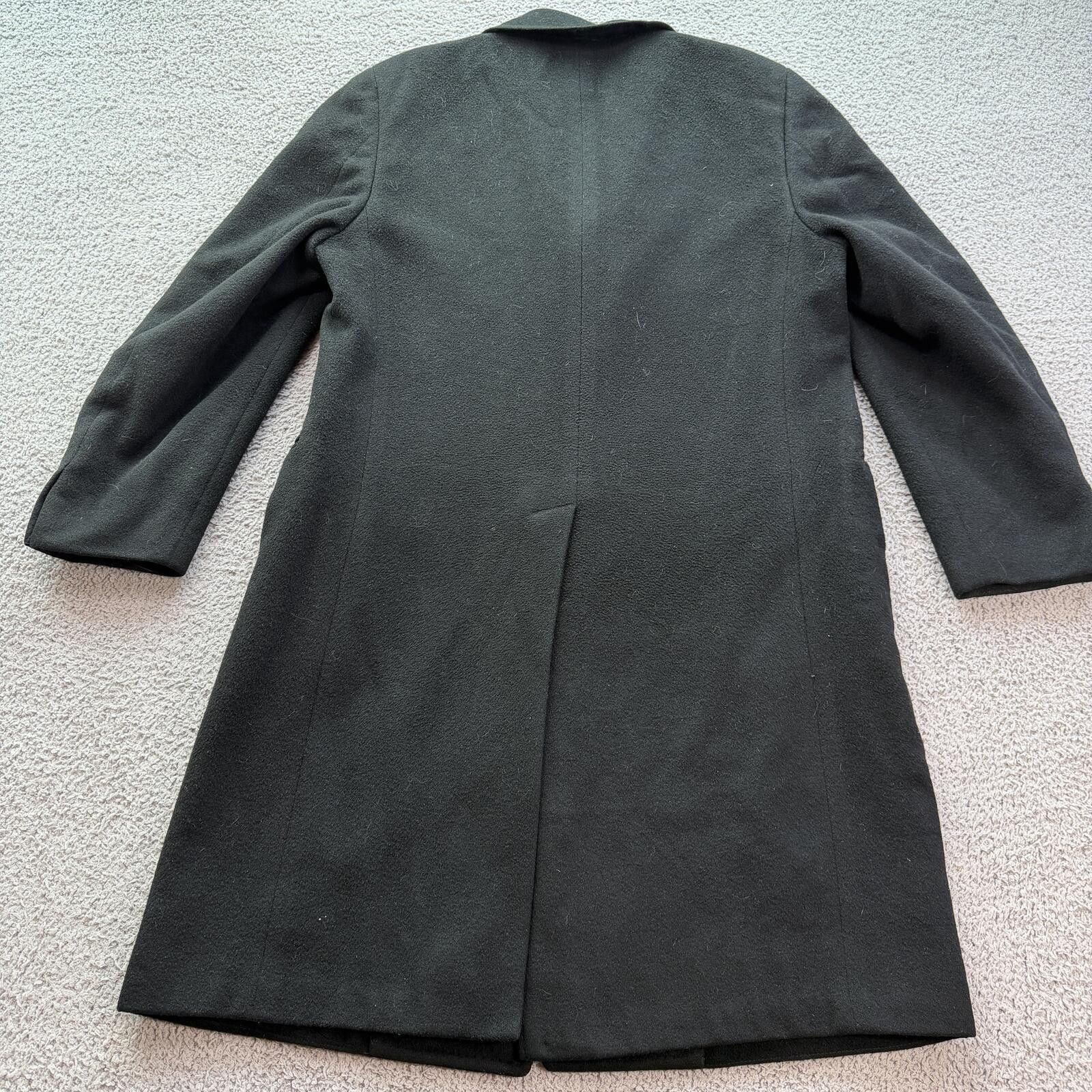 Other Vintage 100% Cashmere Overcoat Black Luxury Wool Coat Mens M Size US M / EU 48-50 / 2 - 2 Thumbnail