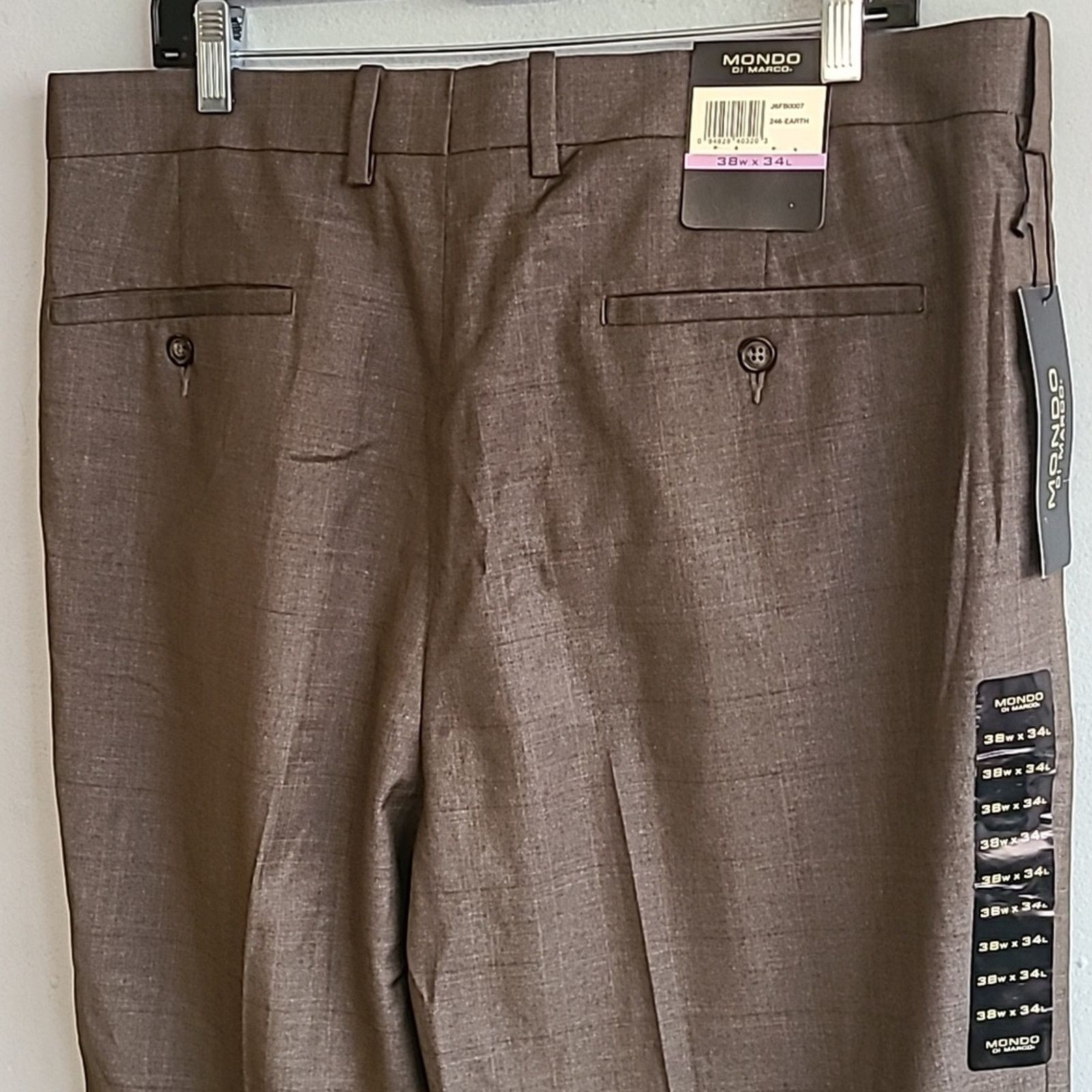 Other NEW men's 38" x34" olive green brown classic dressy pants Size US 38 / EU 54 - 4 Thumbnail