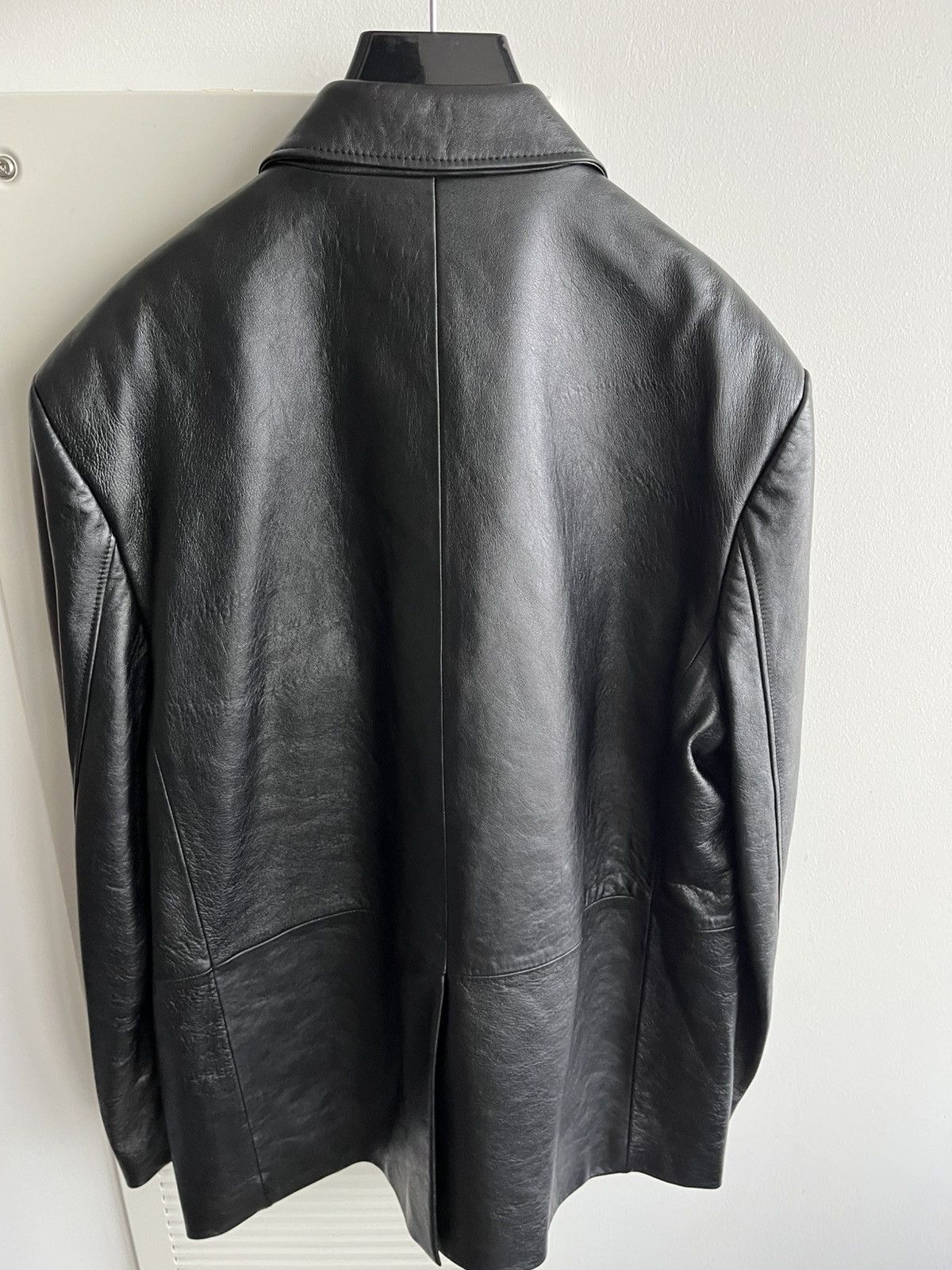 Celine × Hedi Slimane $6k Value Celine Paris Leather Blazer by Hedi Slimane Size 54R - 14 Thumbnail