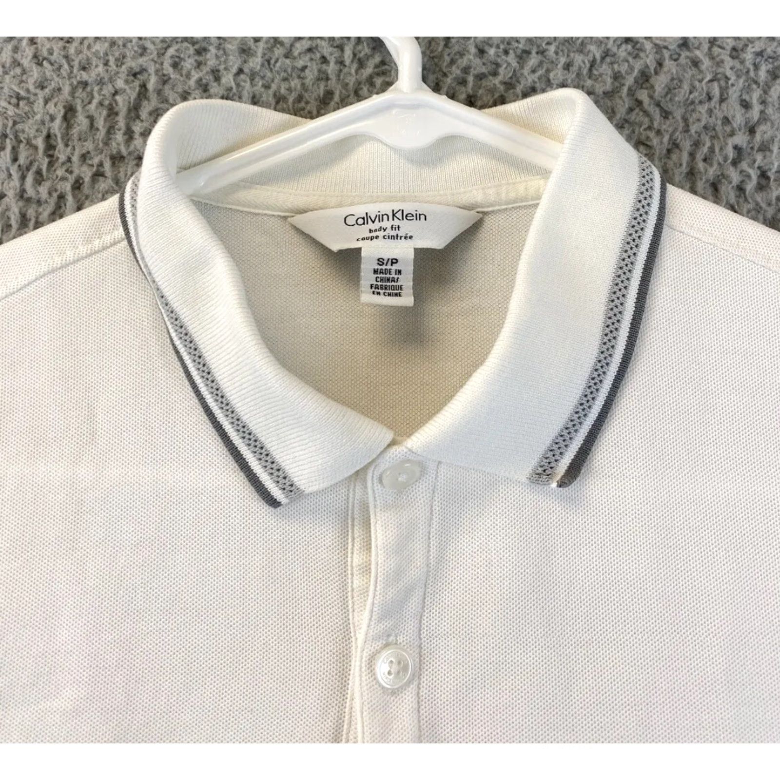 Calvin Klein VINTAGE Calvin Klein Polo Shirt Men S White 87-63 Short Sleeve - Size Small Size US S / EU 44-46 / 1 - 2 Thumbnail
