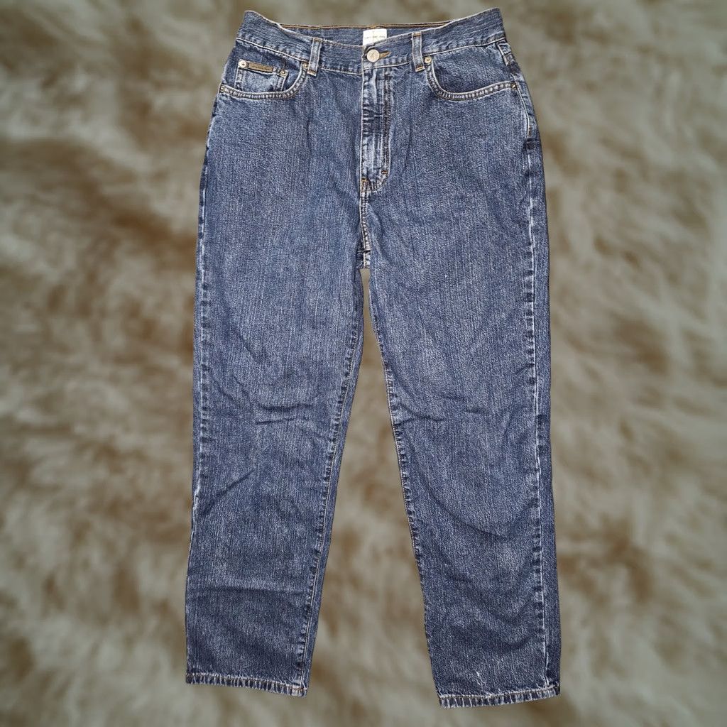 Vintage VINTAGE Calvin Klein Jeans Jeans Womens 10 Blue High Rise Easy Fit Relaxed Tapered Denim 90s Y2K Womens Size 32" / US 10 / IT 46 - 1 Thumbnail
