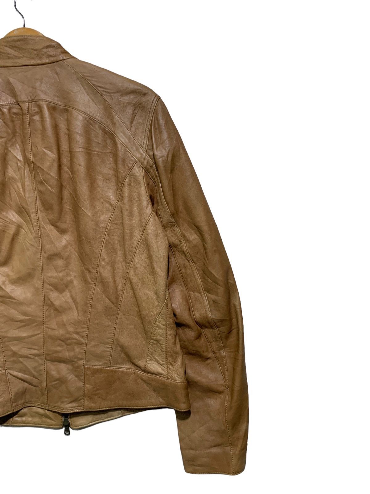 Brunello Cucinelli 🔥BRUNELLO CUCINELLI VERA PELLE LEATHER BIKERS JACKETS Size US M / EU 48-50 / 2 - 8 Thumbnail