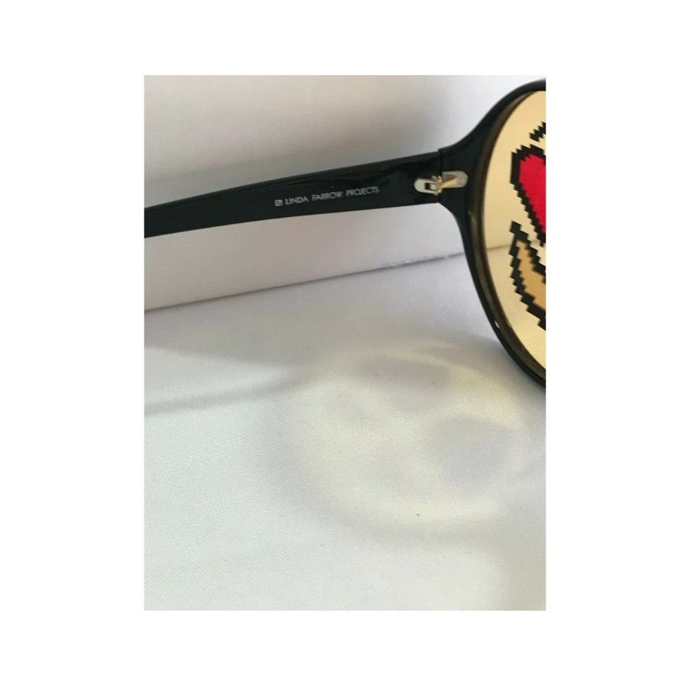 Linda Farrow LINDA FARROW JEREMY SCOTT Red Smiley Emoticon Sunglasses Size ONE SIZE - 10 Thumbnail