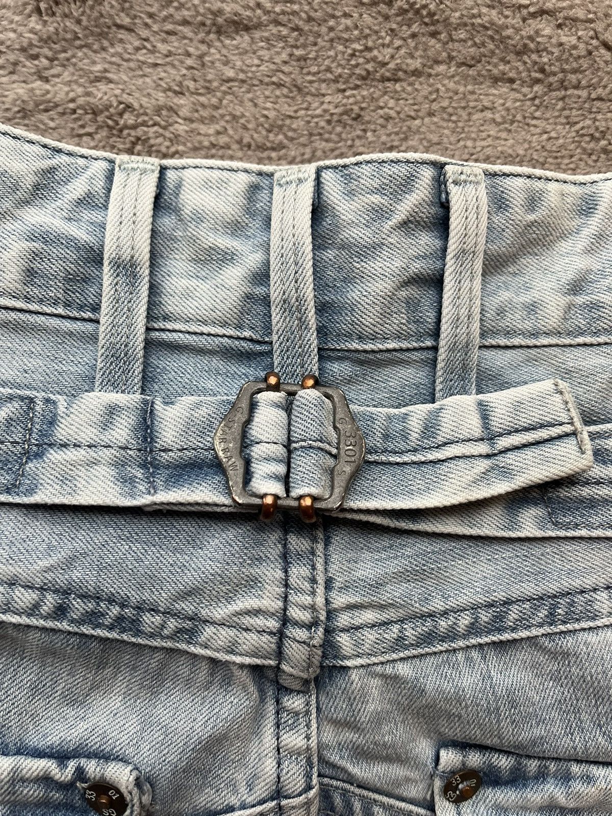 G-Star × Vintage Vintage G Star Double Knee Denim Jeans Size US 32 / EU 48 - 5 Thumbnail