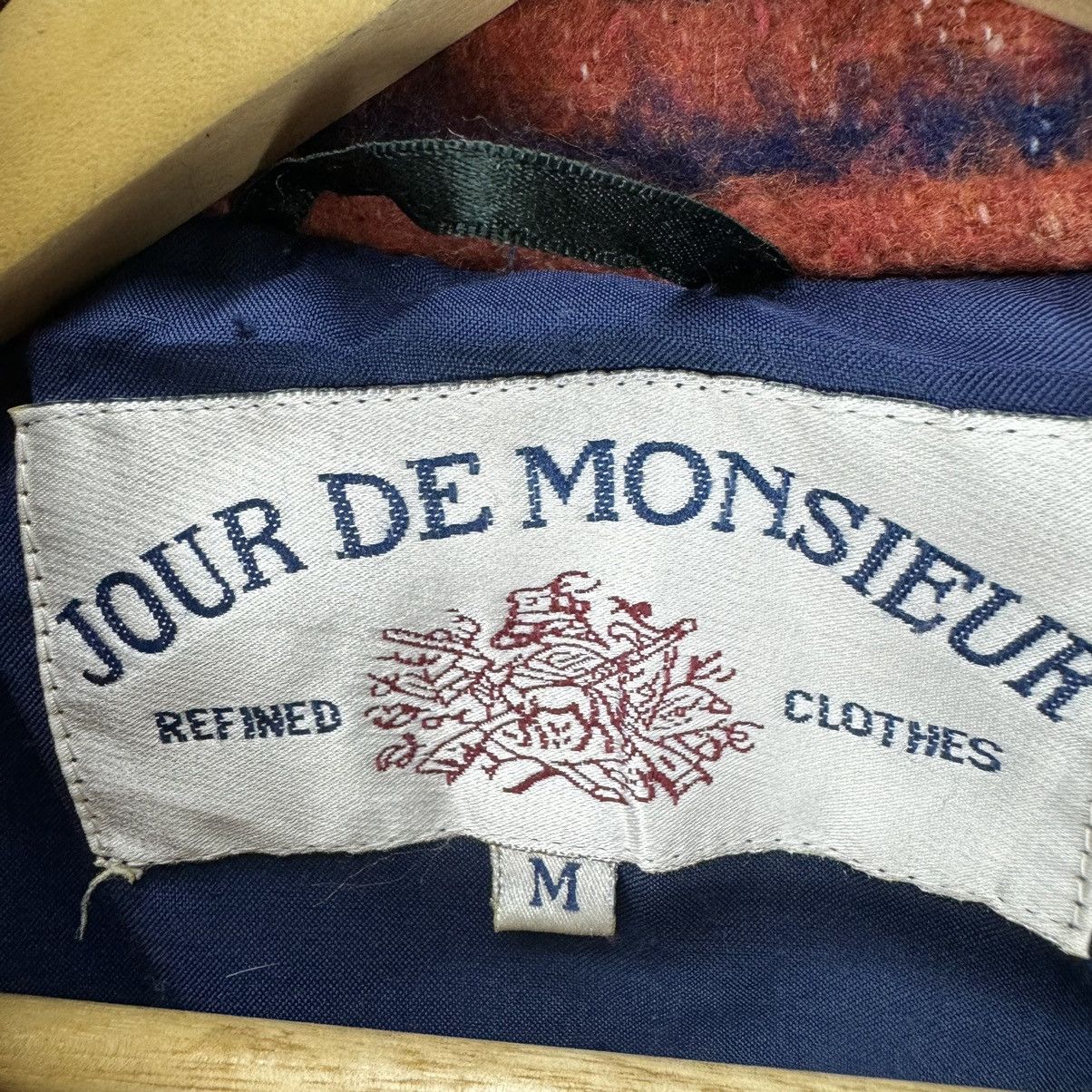 Designer × Japanese Brand × Vintage ☀️JOUR DE MONSIEUR MOHAIR WOOL BUTTON NATIVE JACKET Size US L / EU 52-54 / 3 - 8 Thumbnail