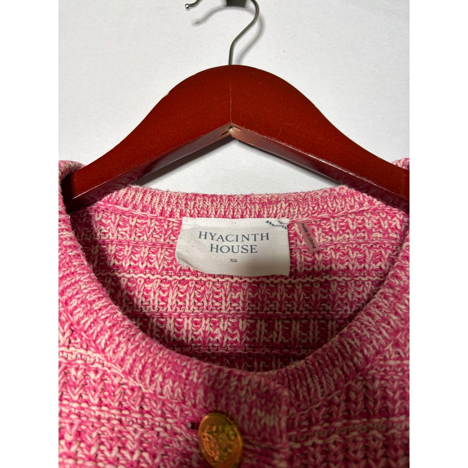 Other Hyacinth House Marled Pink Maybourne Cardigan blazer sz XS Size XS / US 0-2 / IT 36-38 - 3 Thumbnail