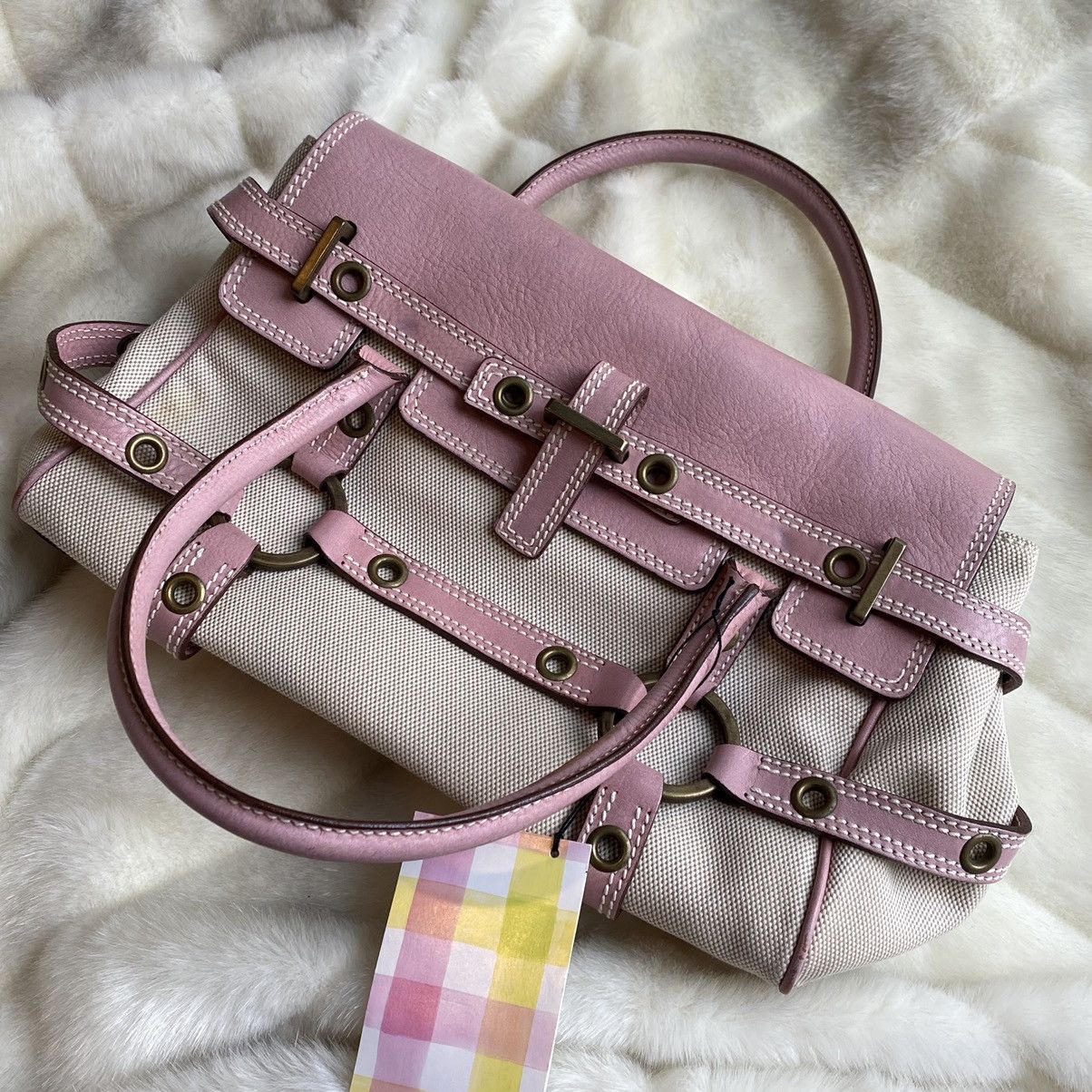 image of Luella Gisele Vintage 90’S Pink Large Shoulder Bag, Women's