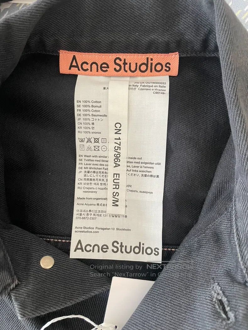 Acne Studios Acne Studios Classic Fit Denim Jacket Size US S / EU 44-46 / 1 - 8 Thumbnail