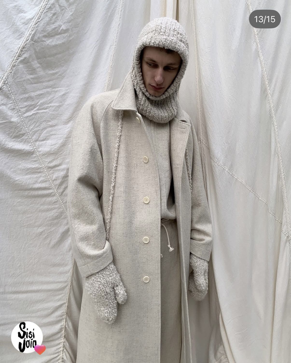 Lemaire Von Sono Carl Coat in Natural Size S / US 4 / IT 40 - 2 Thumbnail