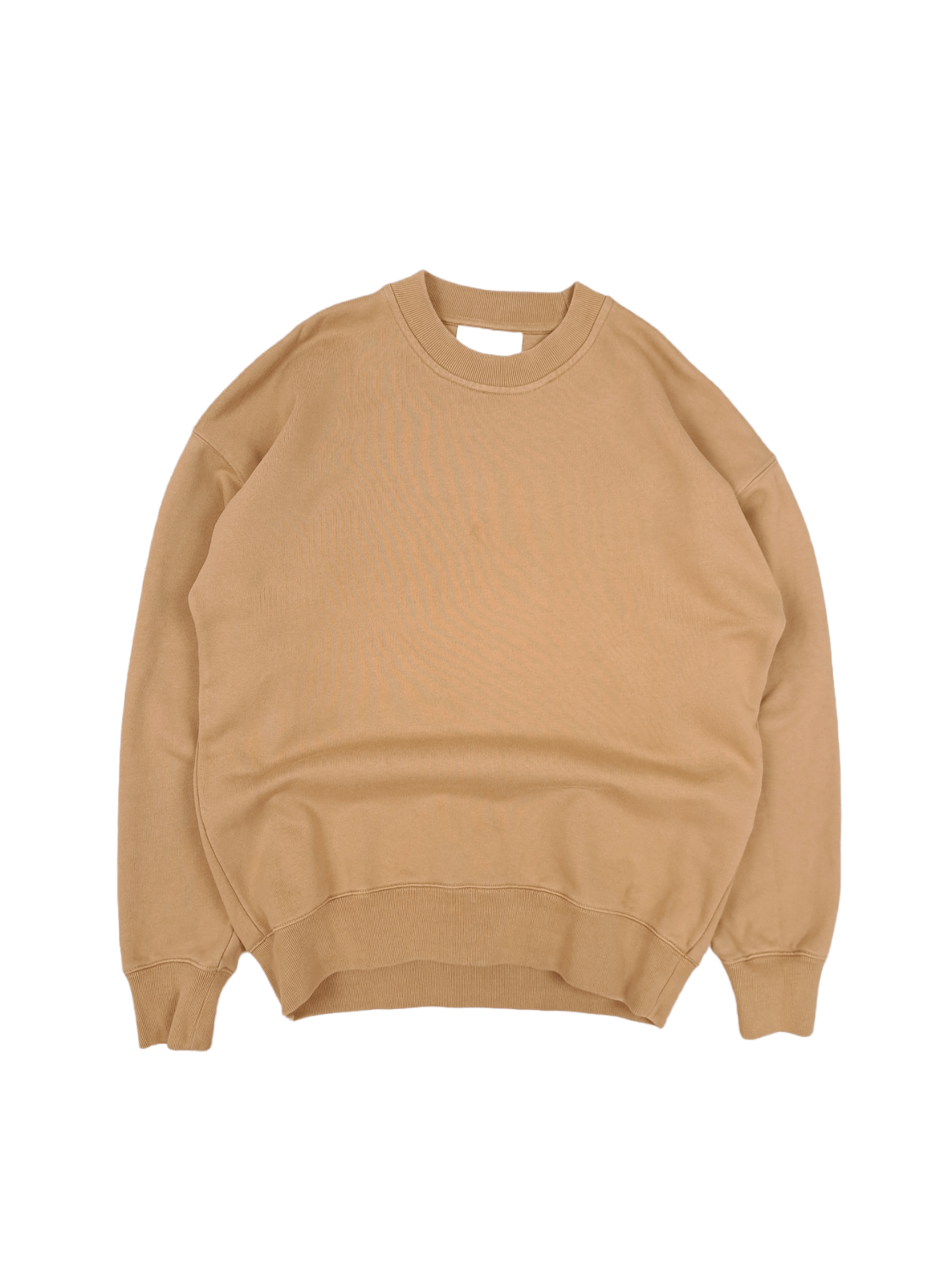 H&M 💎 H&M Premium Blank Staples Honey Brown Crewneck Sweatshirt Size US S / EU 44-46 / 1 - 1 Thumbnail