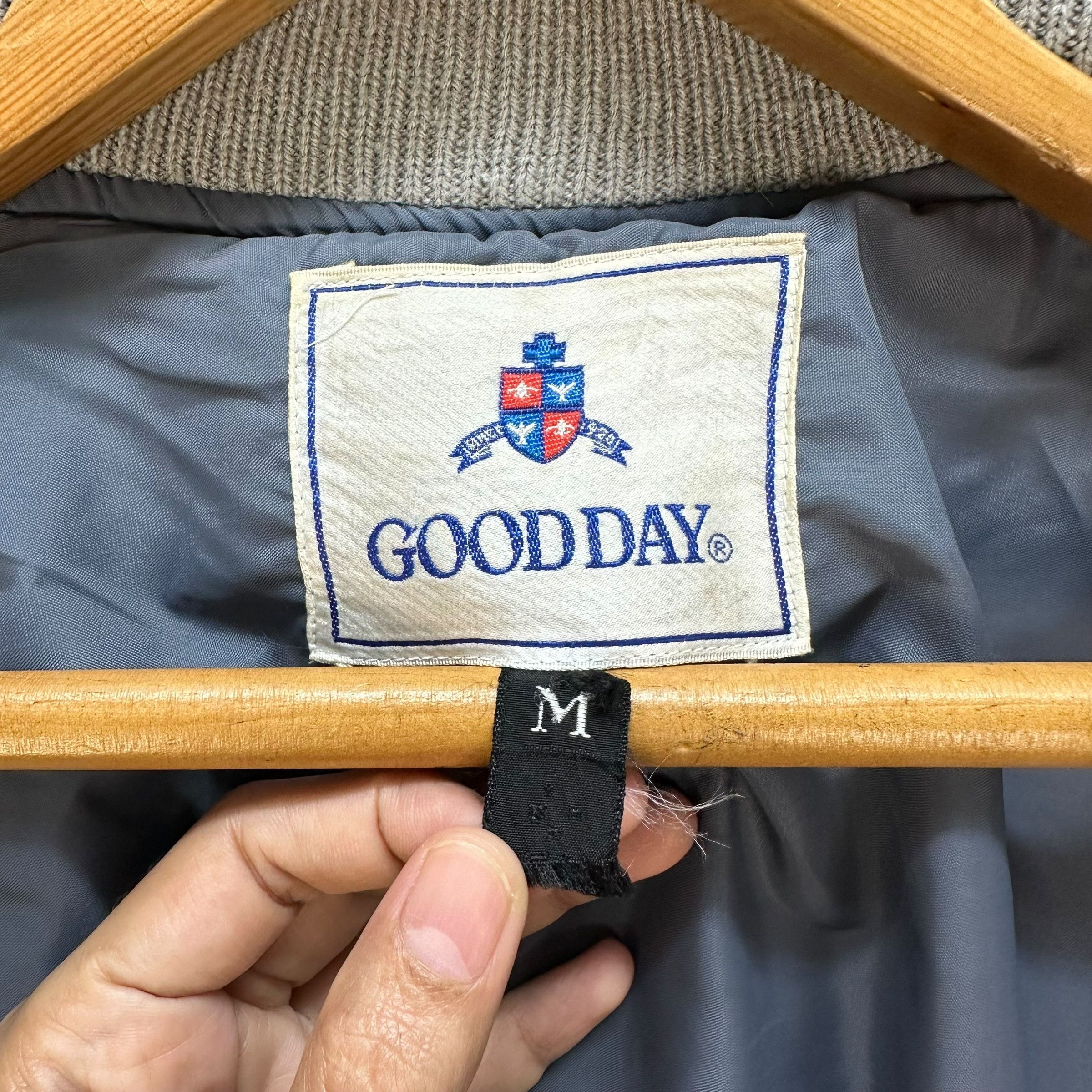GOODDAY Gray Wool Varsity Jacket #A21-0490