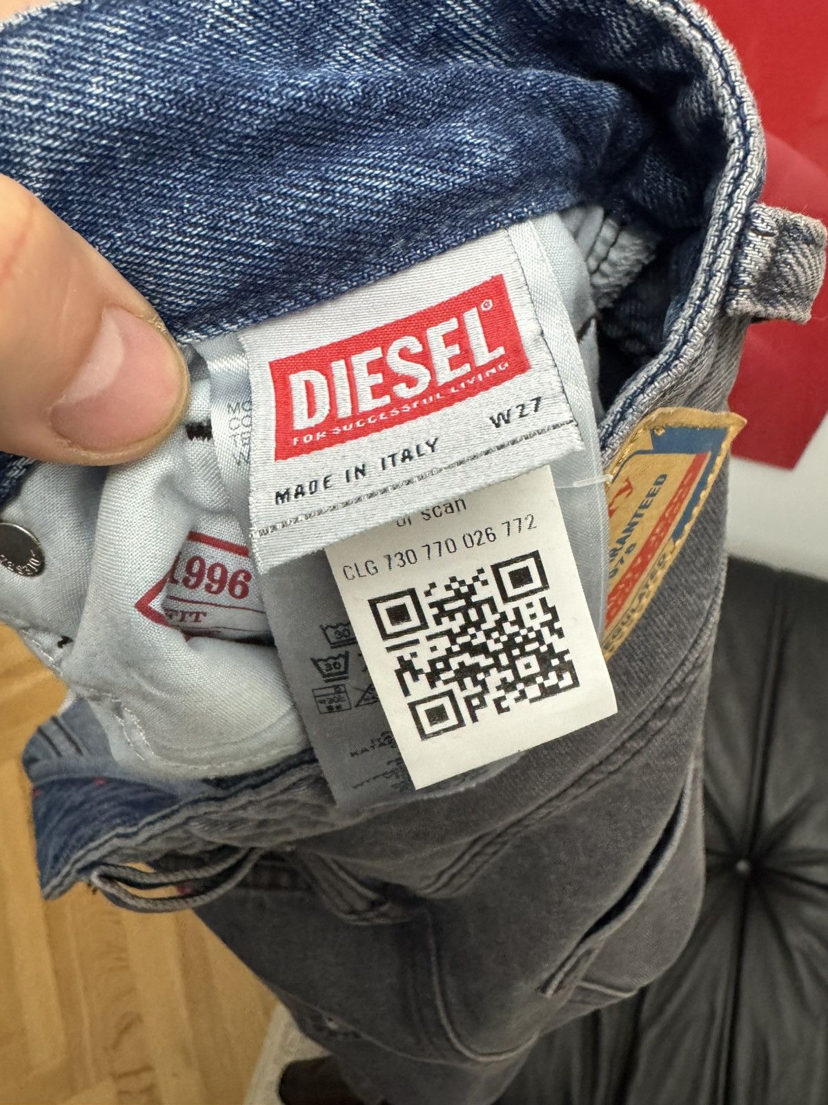 Diesel Oversize Denim Diesel Loose Fit Jeans Baggy Gray Skate Hype Size US 27 - 6 Thumbnail