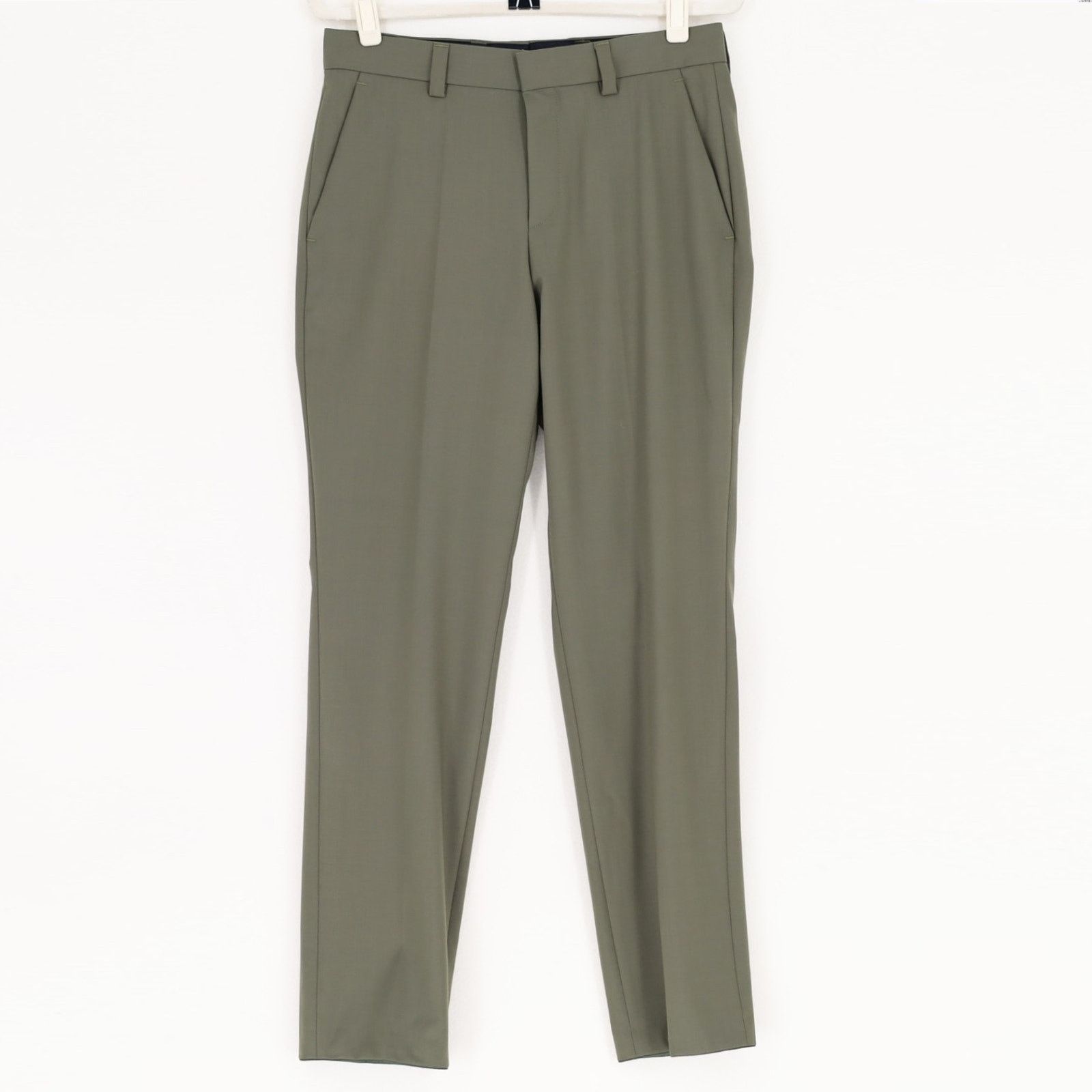 Hugo Boss Hugo Boss Men's Dark Beige Wool Blend Dress Pants Size 30R Size US 30 / EU 46 - 5 Thumbnail