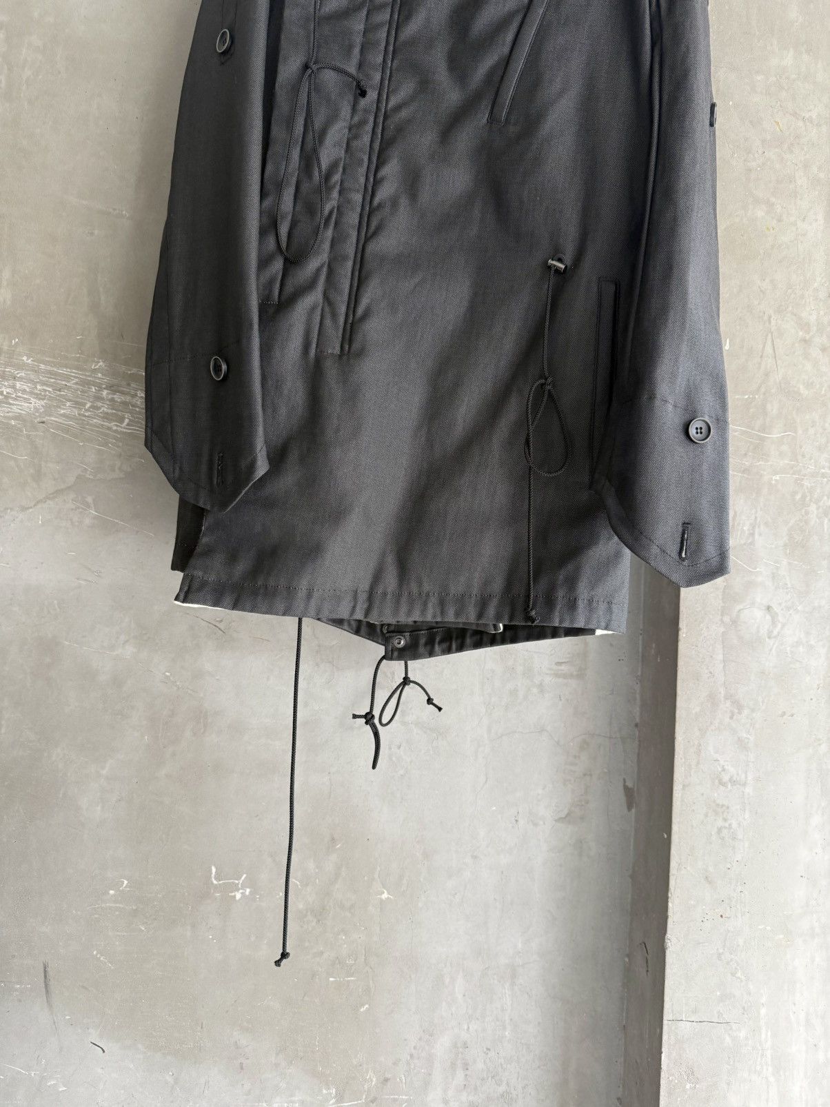 Bajra bajra Archive Black Multi-Drawstring Hooded Long Coat Size US S / EU 44-46 / 1 - 5 Thumbnail