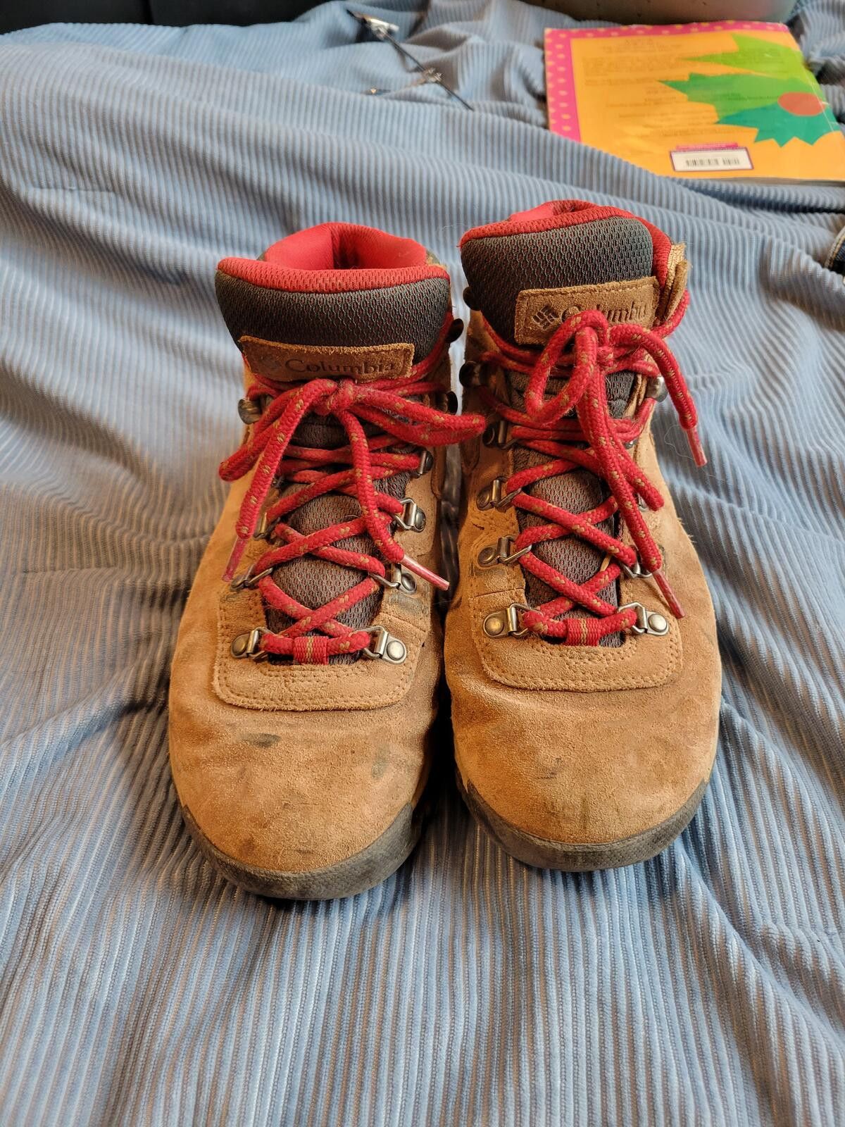 Columbia Columbia Hiking Boots Brown Red Lace-Up Size US 8 / IT 38 - 6 Thumbnail
