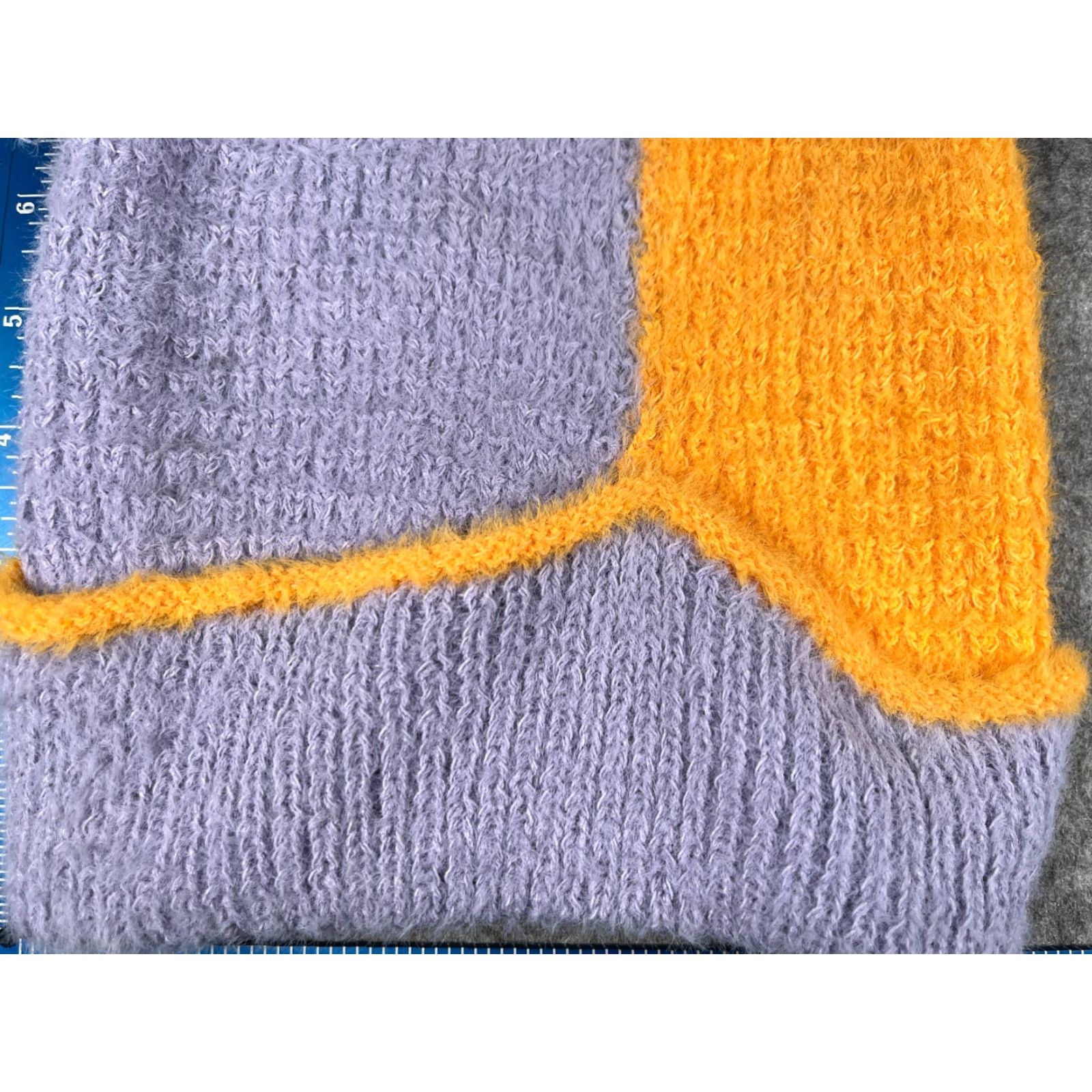 Vintage Wild Fable Beanie Women One Size Purple Yellow Knit Polyester Nylon Blend NEW Size ONE SIZE - 2 Thumbnail