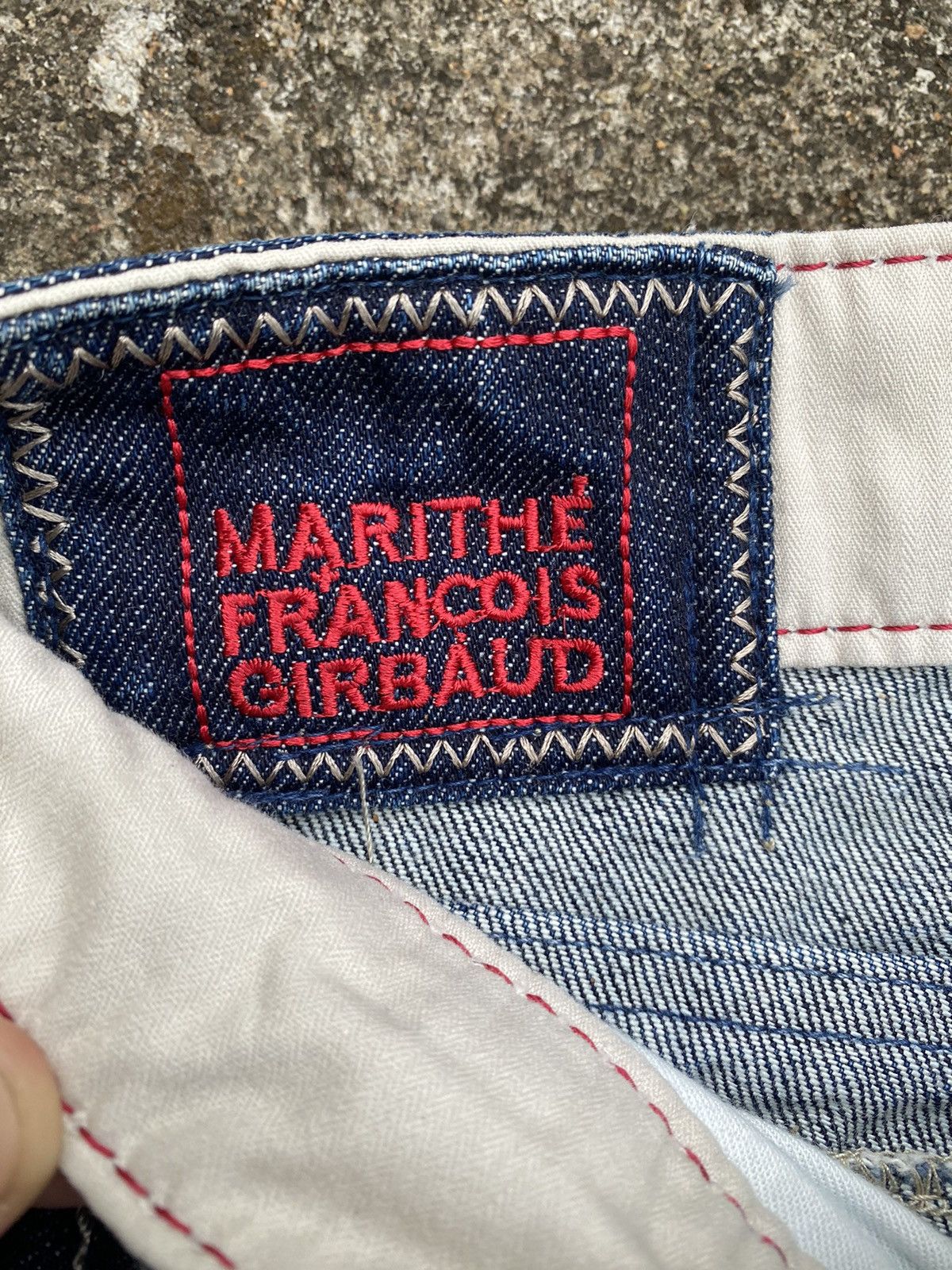 Marithe + Francois Girbaud Mfg Flared Jeans Size 28" / US 6 / IT 42 - 7 Thumbnail