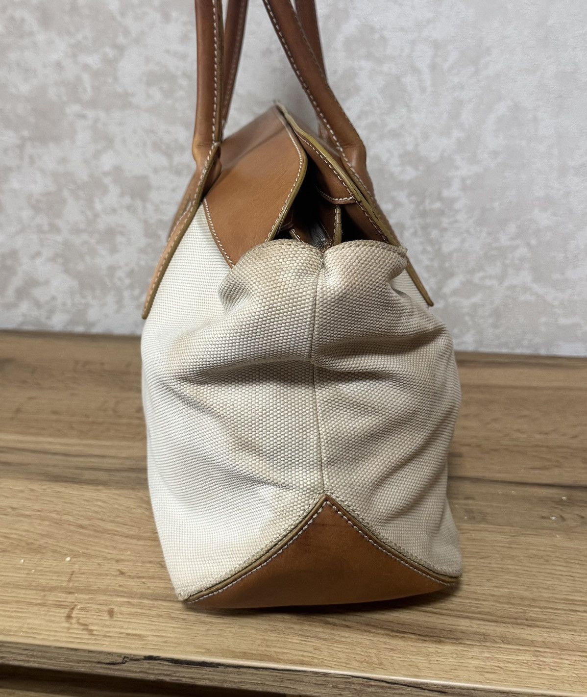 Tod's Tods Canvas Leather Tote Bag Size ONE SIZE - 9 Thumbnail