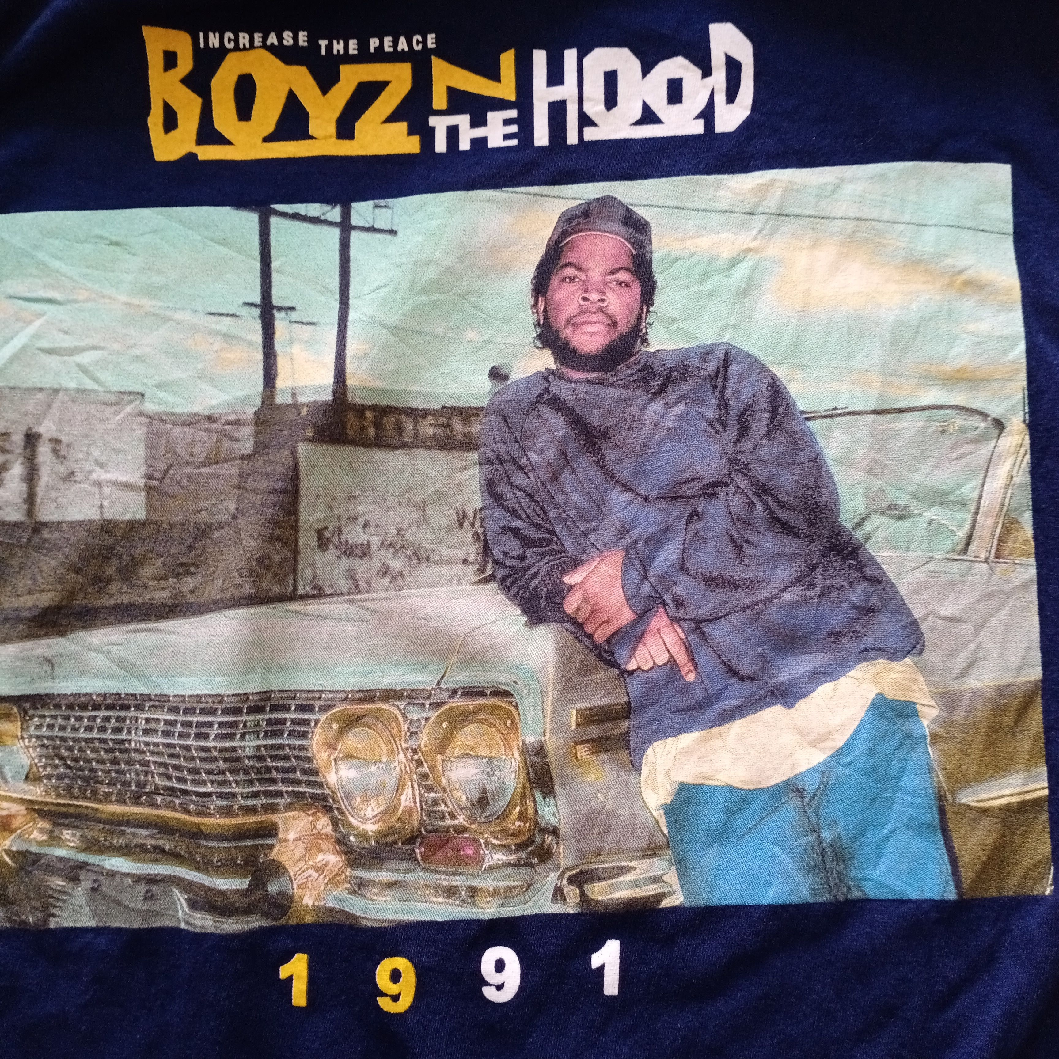 Rap Tees × Vintage Ice Cube Boyz N The Hood Tee T Shirt 1991 Size US L / EU 52-54 / 3 - 3 Thumbnail