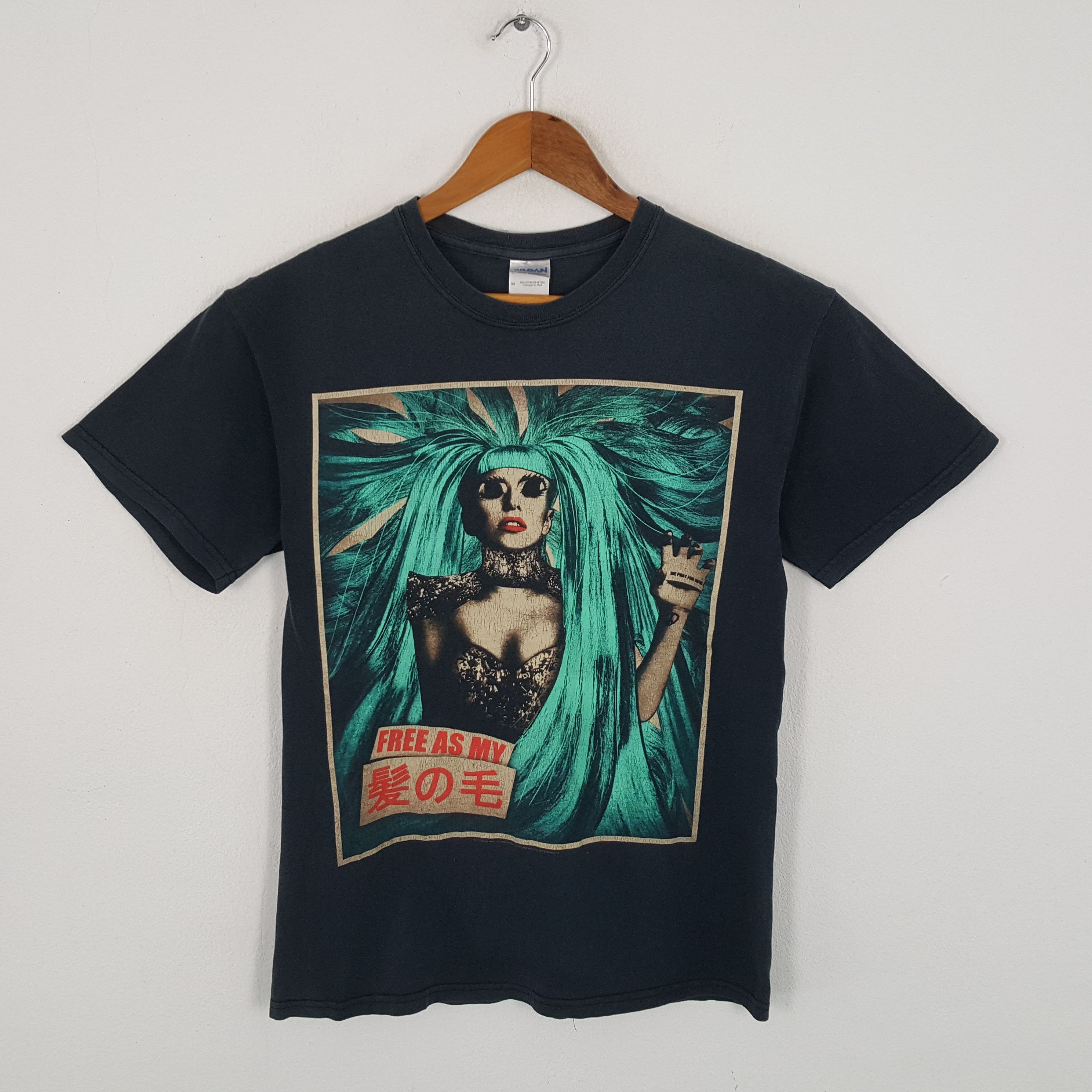 Band Tees × Vintage Vintage LADY GAGA American Singer Songwriter Tour T-Shirts Size US M / EU 48-50 / 2 - 1 Thumbnail