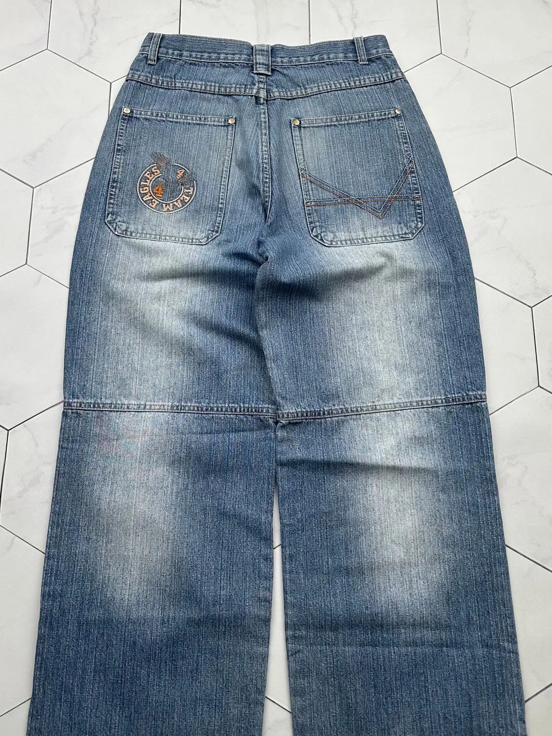 Japanese Brand Vintage Wide Baggy Jeans E2 Size US 28 / EU 44 - 7 Thumbnail