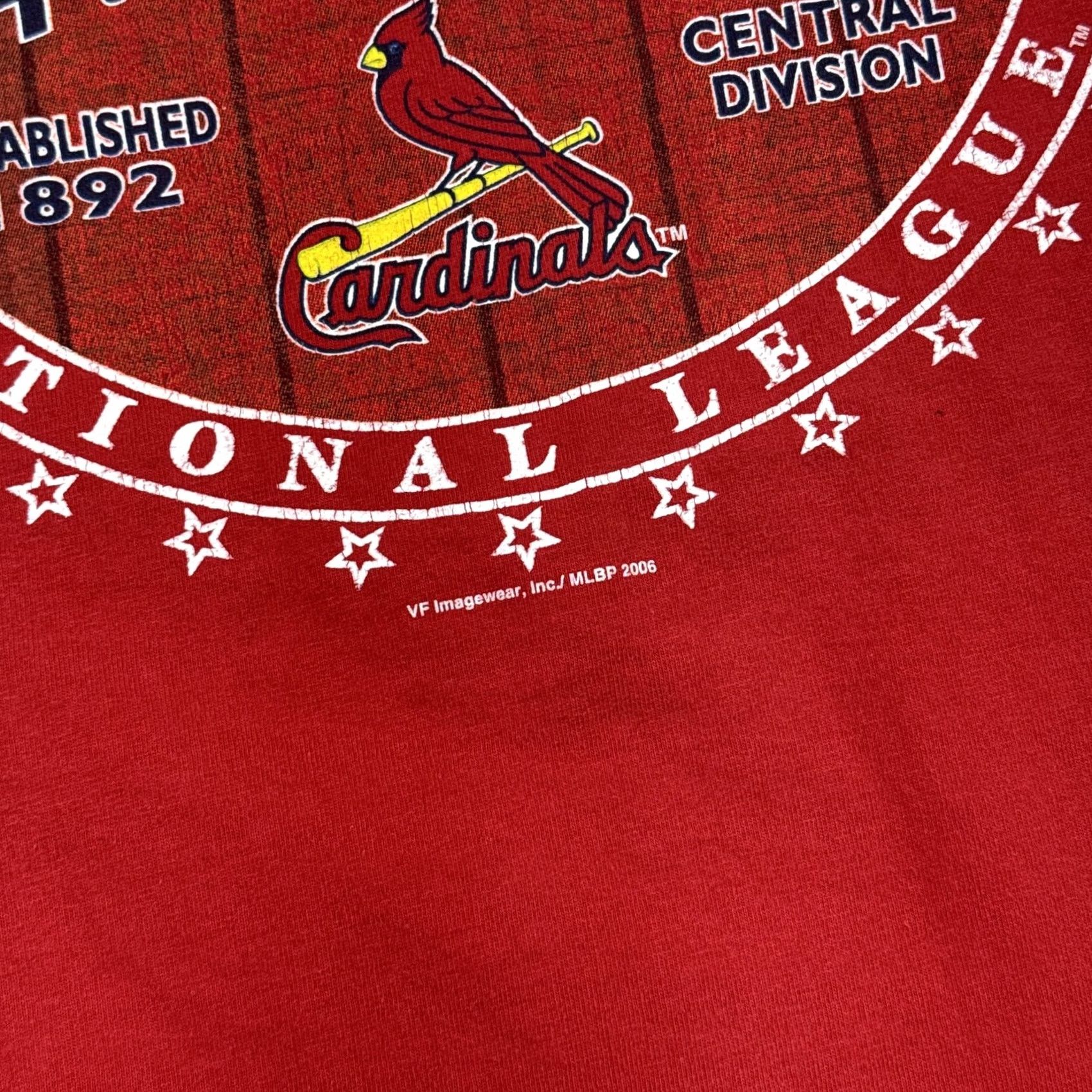 MLB St. Louis Cardinals Shirt Mens 3XL Red MLB Baseball VF 2006 Tee Size US XXL / EU 58 / 5 - 3 Thumbnail