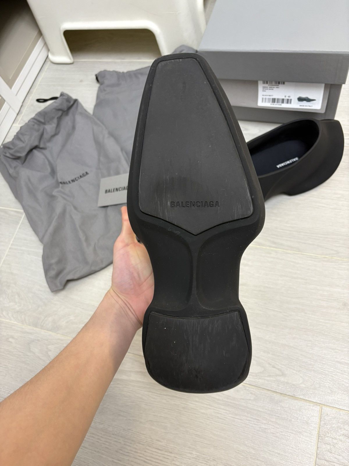 Balenciaga Space Shoe Size 42 matte black Size US 9 / EU 42 - 4 Thumbnail