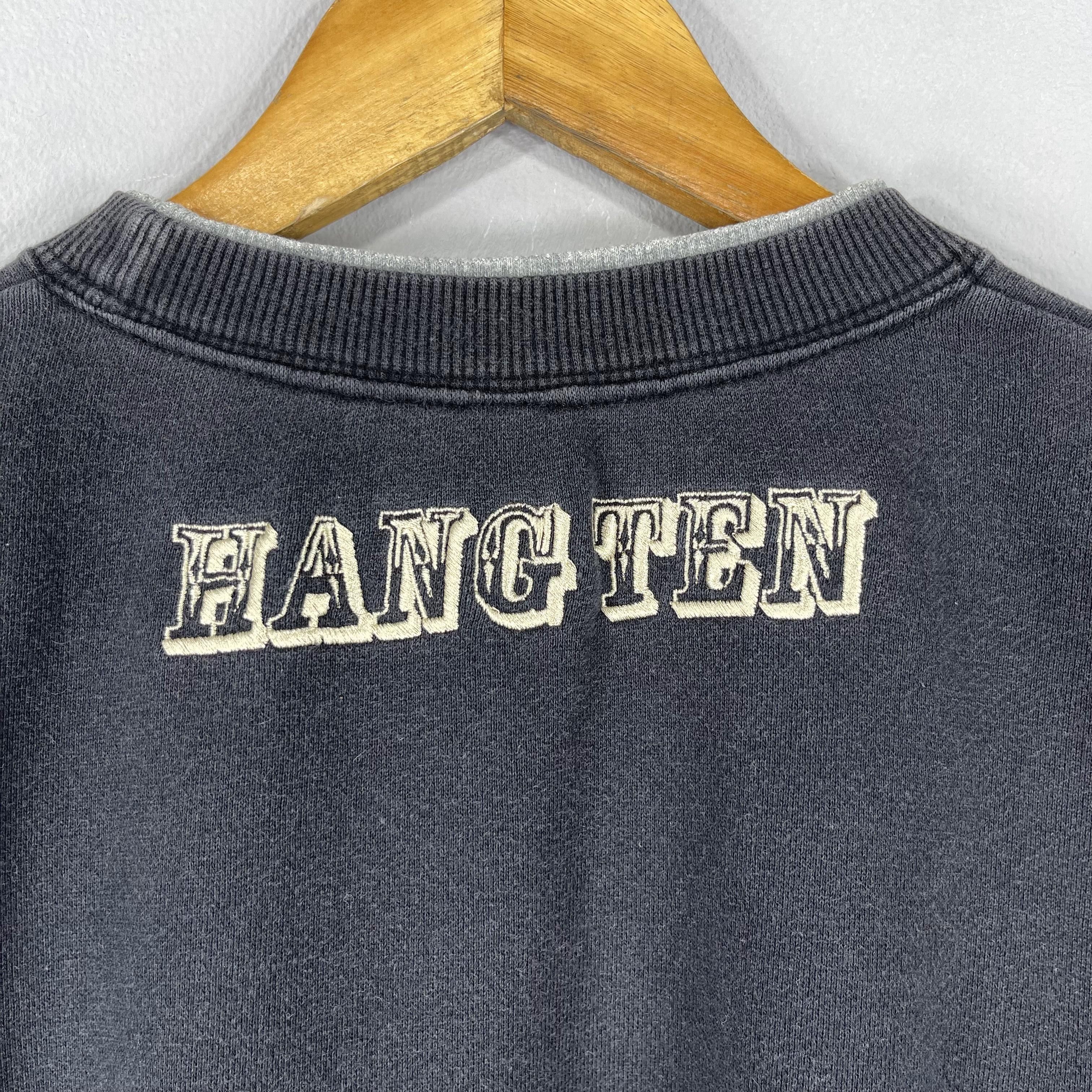 Hang Ten Vintage 90's HANG TEN Hawaiian Faded Black Sweatshirt Size US M / EU 48-50 / 2 - 8 Thumbnail