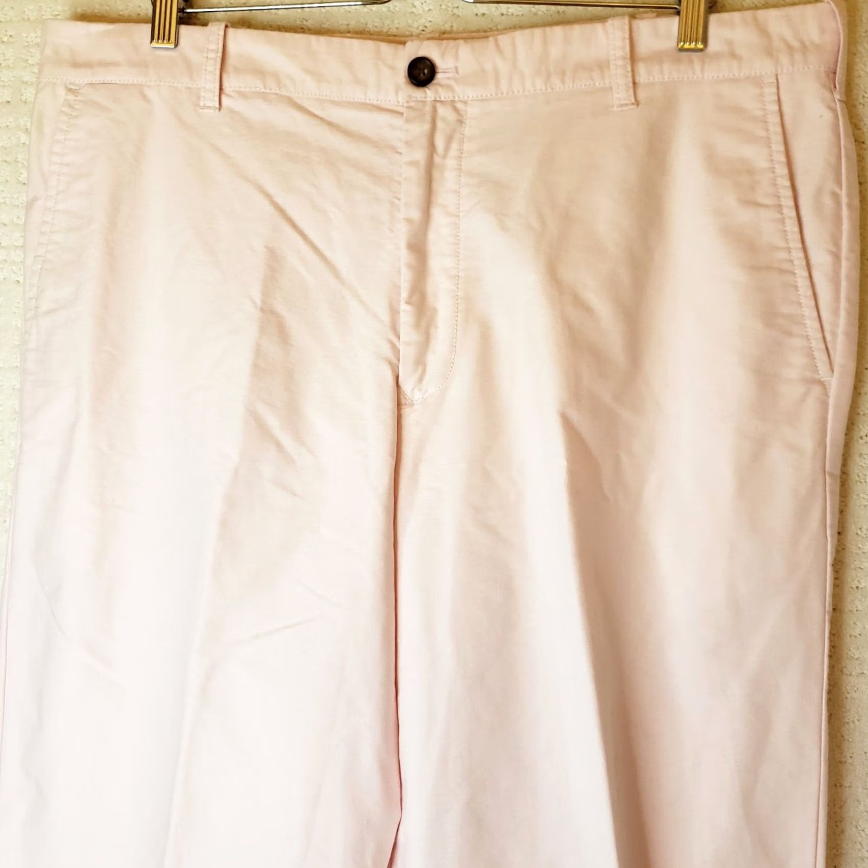 Izod IZOD Pants Chino Men 38x32 Pink Regular Cotton Zip Pockets Flat Front Straight Size US 38 / EU 54 - 3 Thumbnail