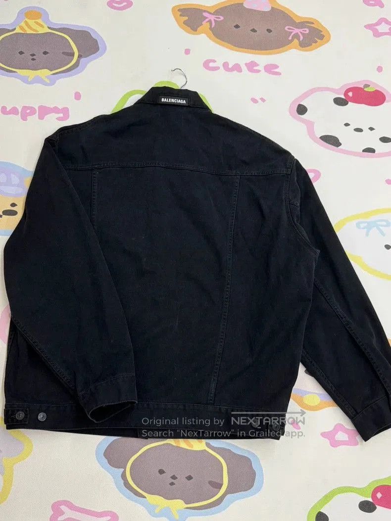 Balenciaga Balenciaga Logo Collar Denim Jacket. Size US S / EU 44-46 / 1 - 7 Thumbnail