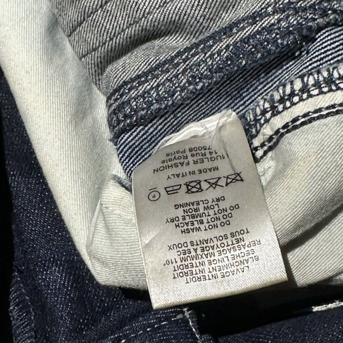 Mugler Mugler body contour denim Size 26" / US 2 / IT 38 - 5 Thumbnail