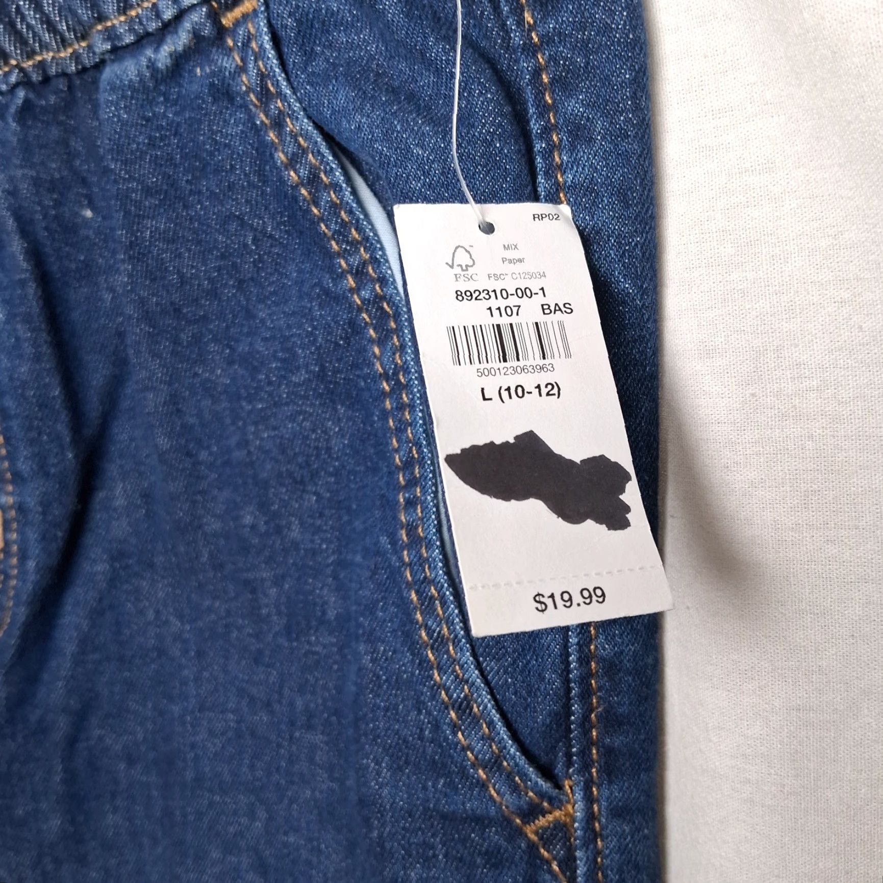 Old Navy Old Navy Jeans Women Large Pull On Straight Dark Wash Blue Denim Elastic NEW Size 36" / US 14 / IT 50 - 6 Thumbnail