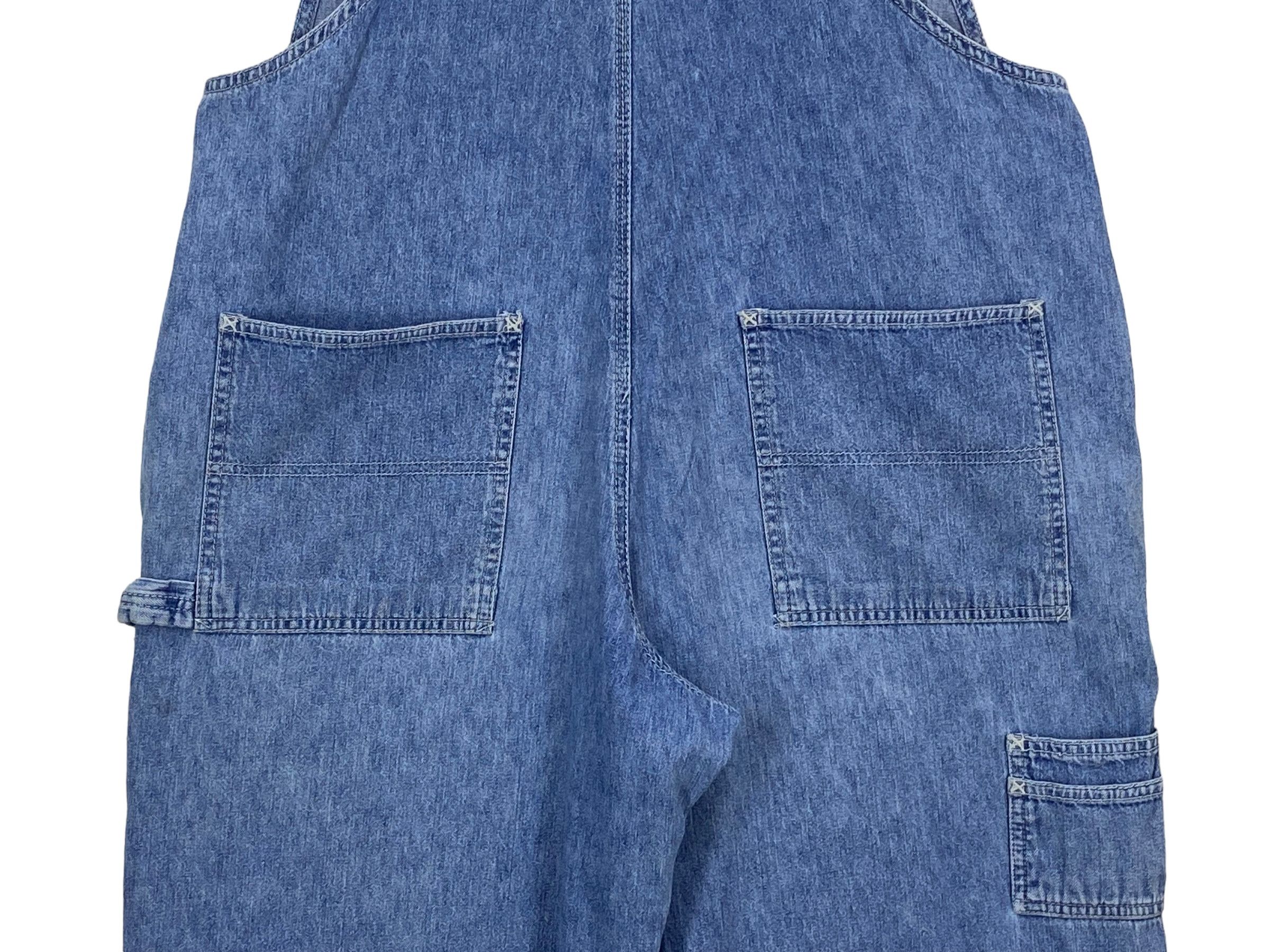 Old Navy Old Navy Carpenter Bib Overalls Light Wash Jeans Size US 39 - 7 Thumbnail