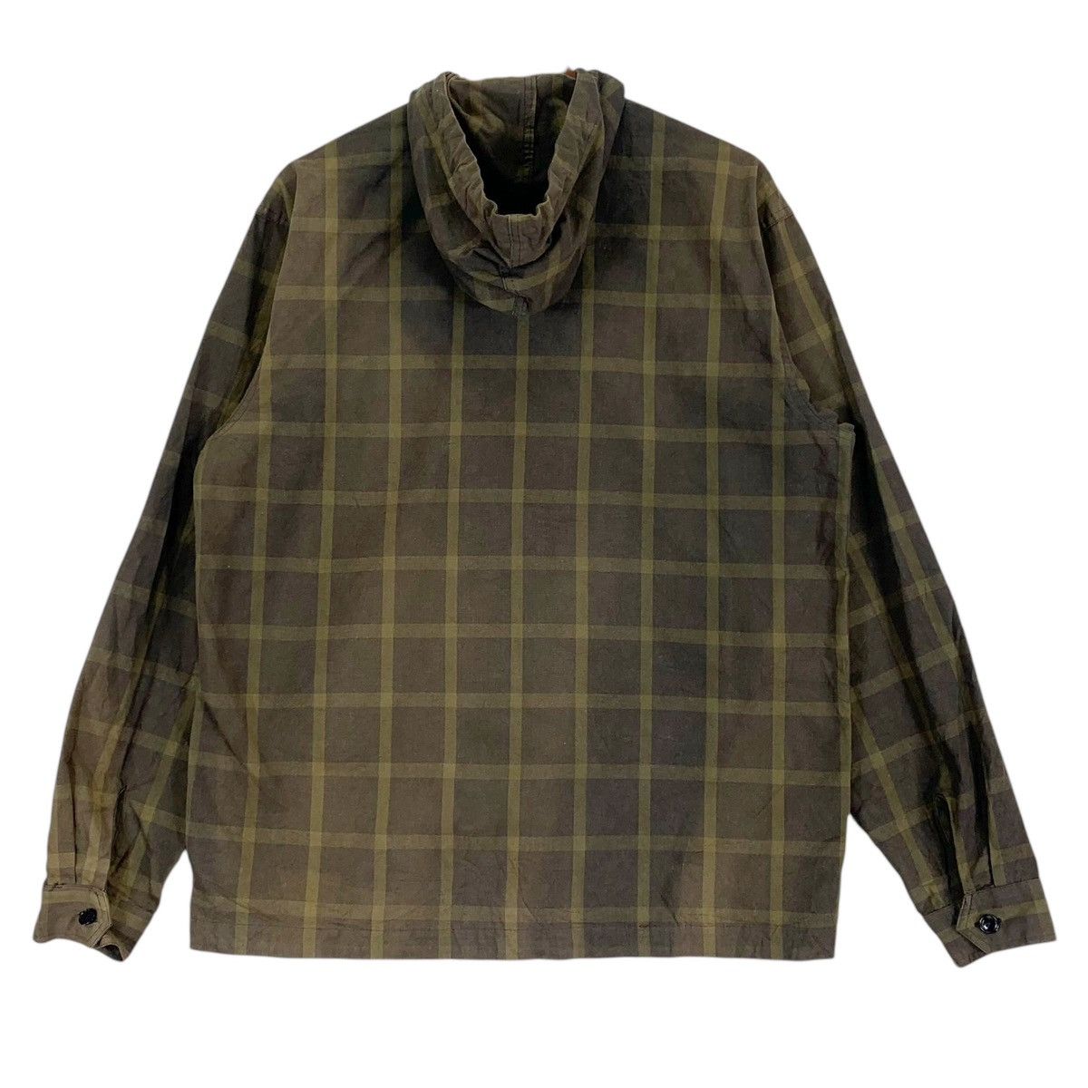 Japanese Brand Vintage Sharkey’s Checkered Jacket Hoodie Size US L / EU 52-54 / 3 - 10 Thumbnail