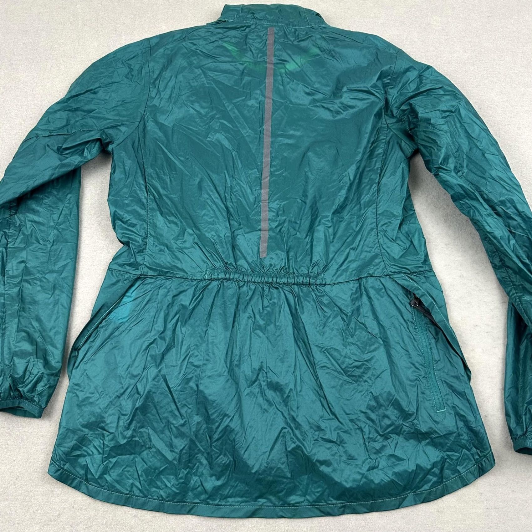 Brooks Brooks LSD Jacket Womens Small Kale Windbreaker Packable Reflective S Running & Jogging Zip Pockets Green Size S / US 4 / IT 40 - 5 Thumbnail