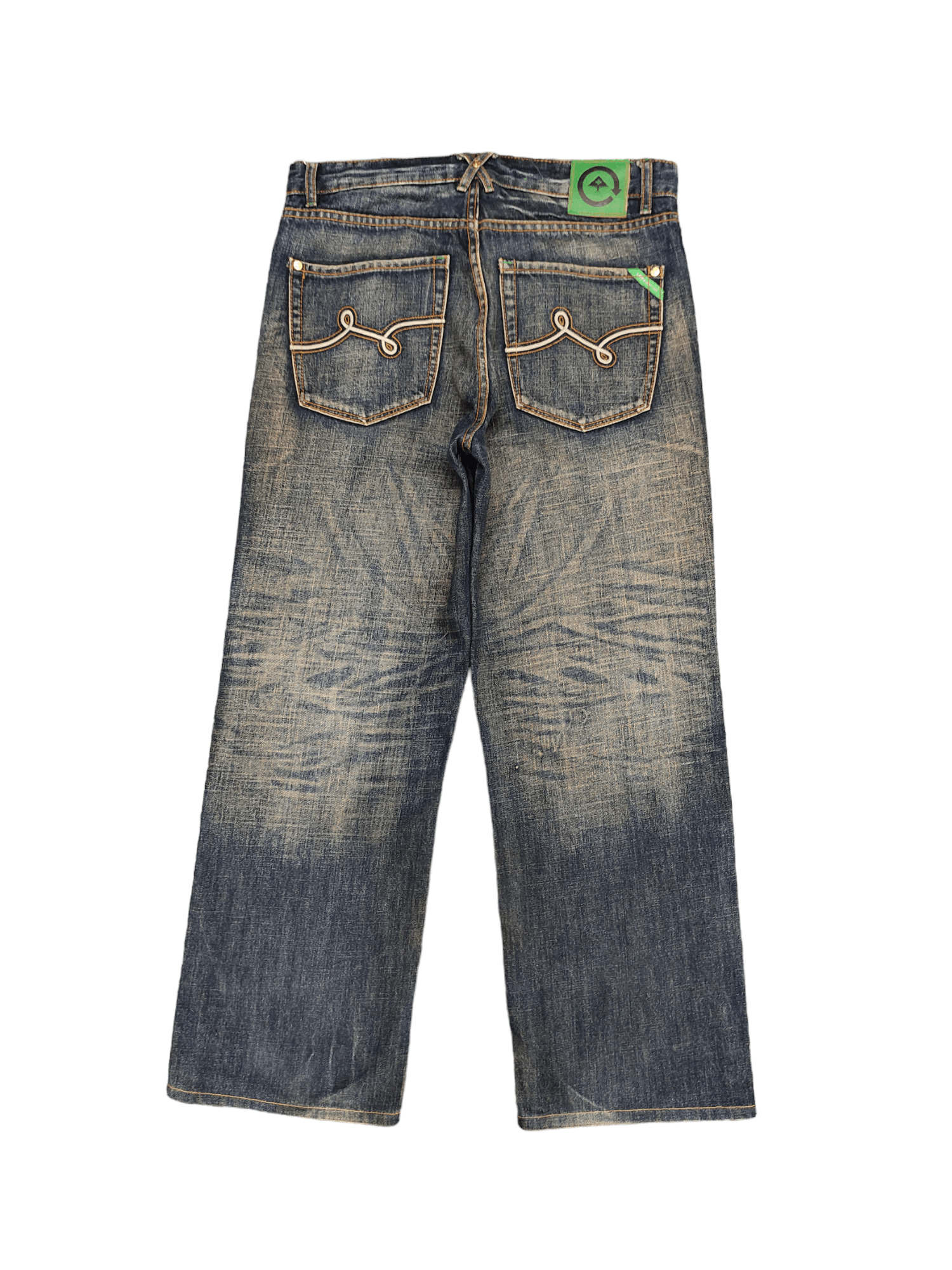 LRG Lrg Clawmark Stone Wash Wide Leg Denim 90s Jnco Baggy Jeans Size US 34 / EU 50 - 2 Thumbnail