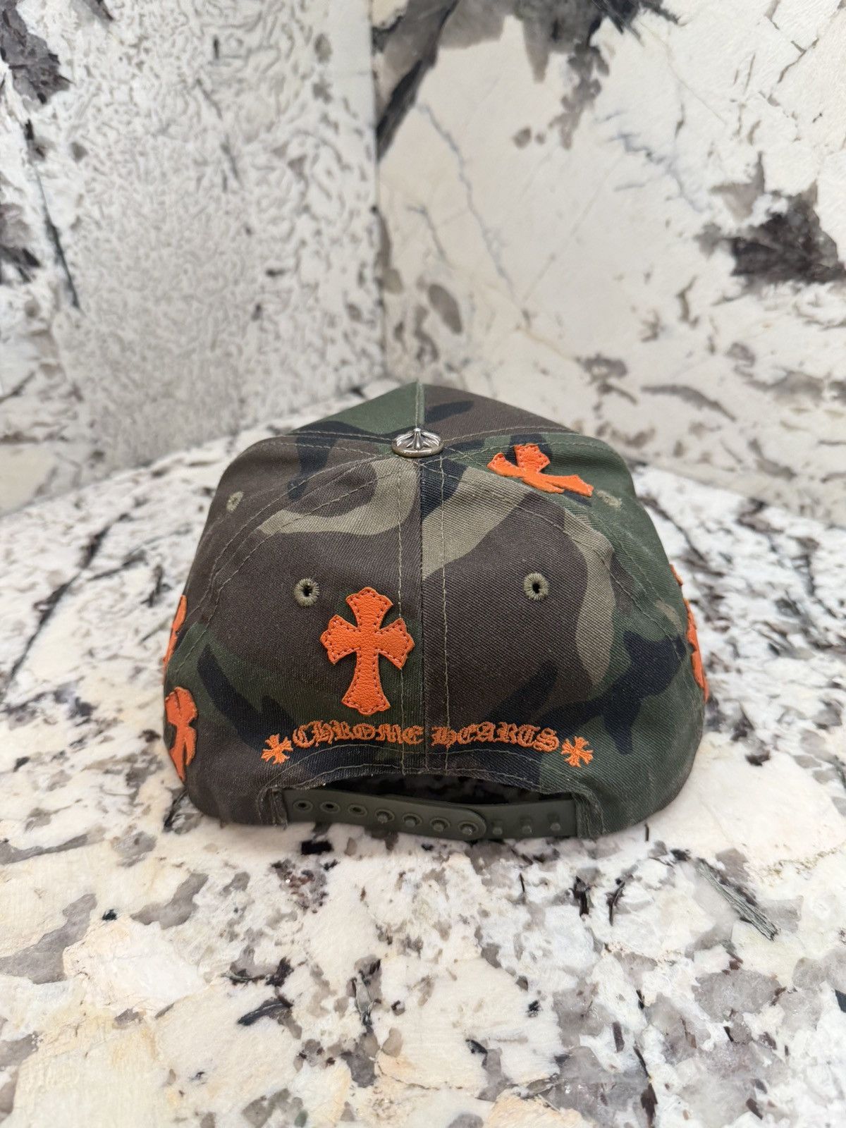 Chrome Hearts Chrome Hearts Cross Patch Hat Camo Orange Baseball Cap Size ONE SIZE - 5 Thumbnail