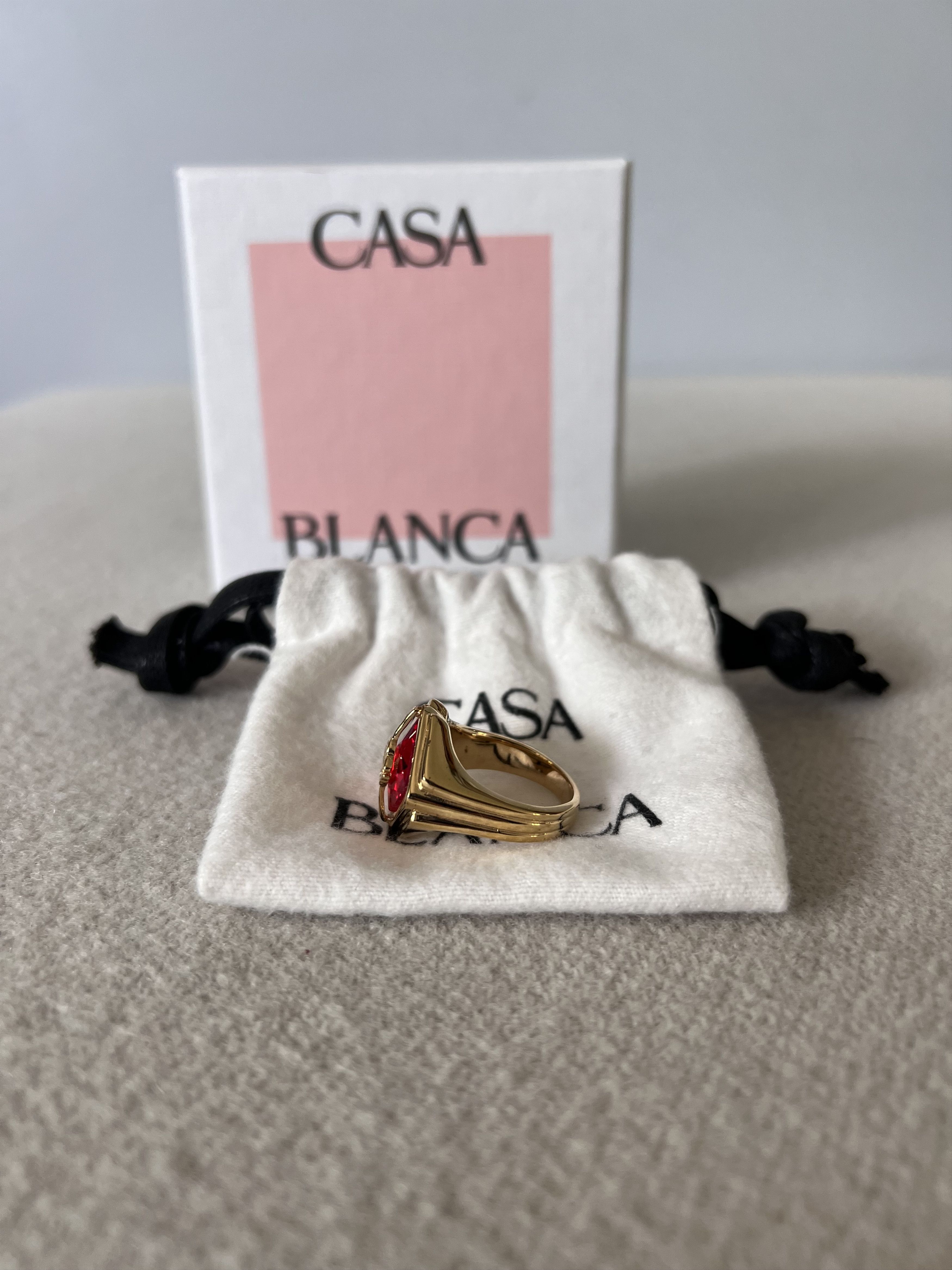 Casablanca LARGE Casablanca Casa Signet Ring in Gold Size ONE SIZE - 2 Thumbnail