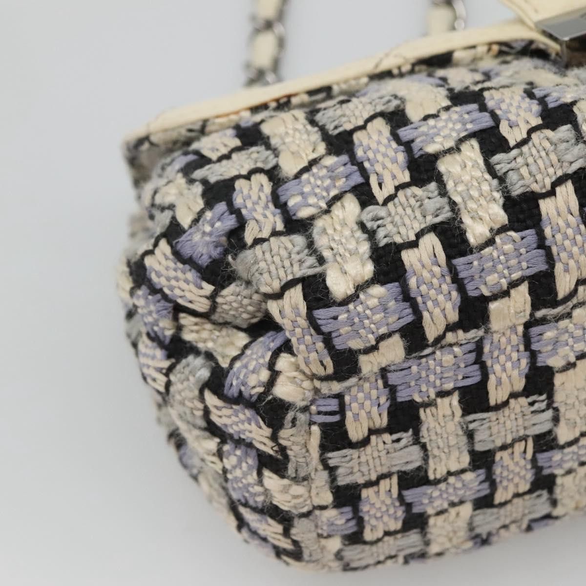 Chanel CHANEL Chain Shoulder Bag Tweed Blue CC Size ONE SIZE - 14 Thumbnail
