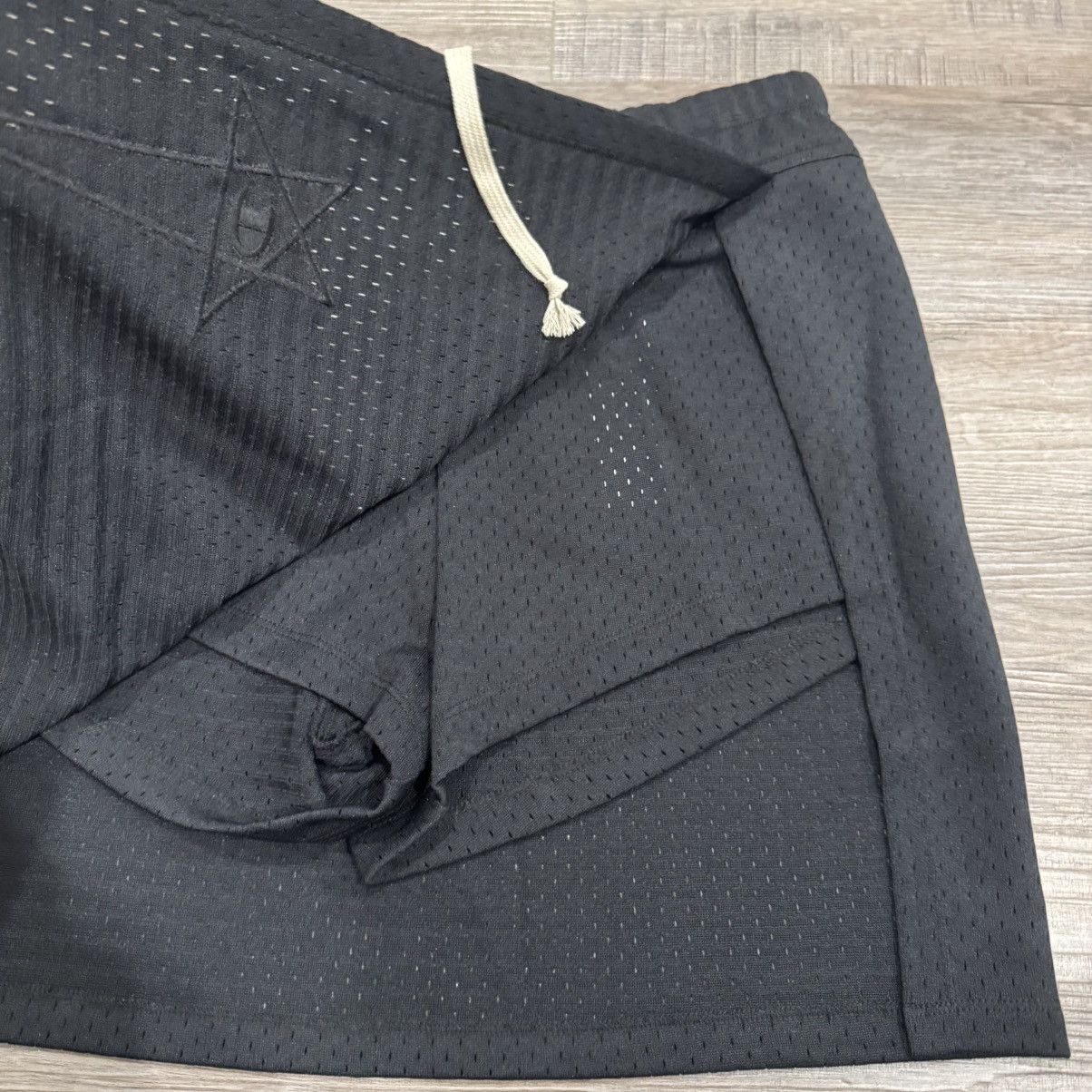 Converse Rick Owens X Champion Eco Mesh Toga Skirt Black Size 28" / US 6 / IT 42 - 4 Thumbnail
